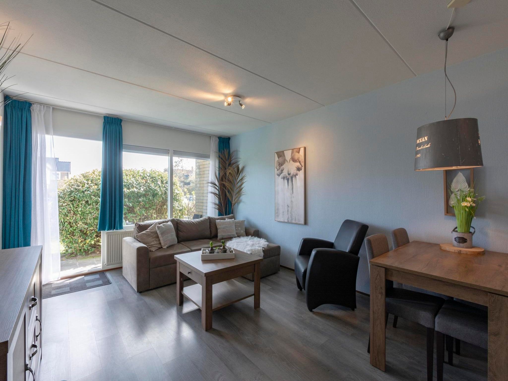 De woonkamer van Beach Appartement 11 in Callantsoog