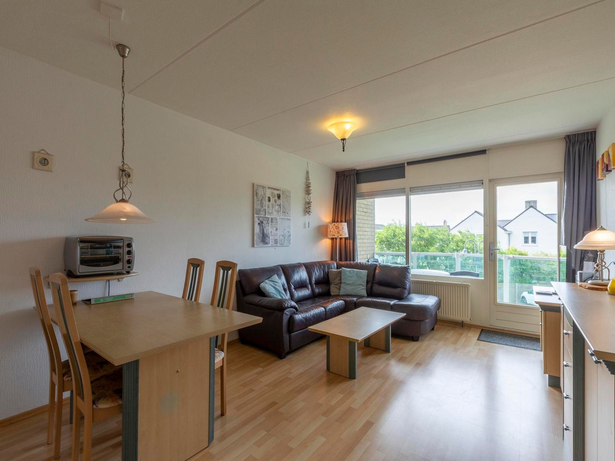 De woonkamer van Beach Appartement 29 in Callantsoog