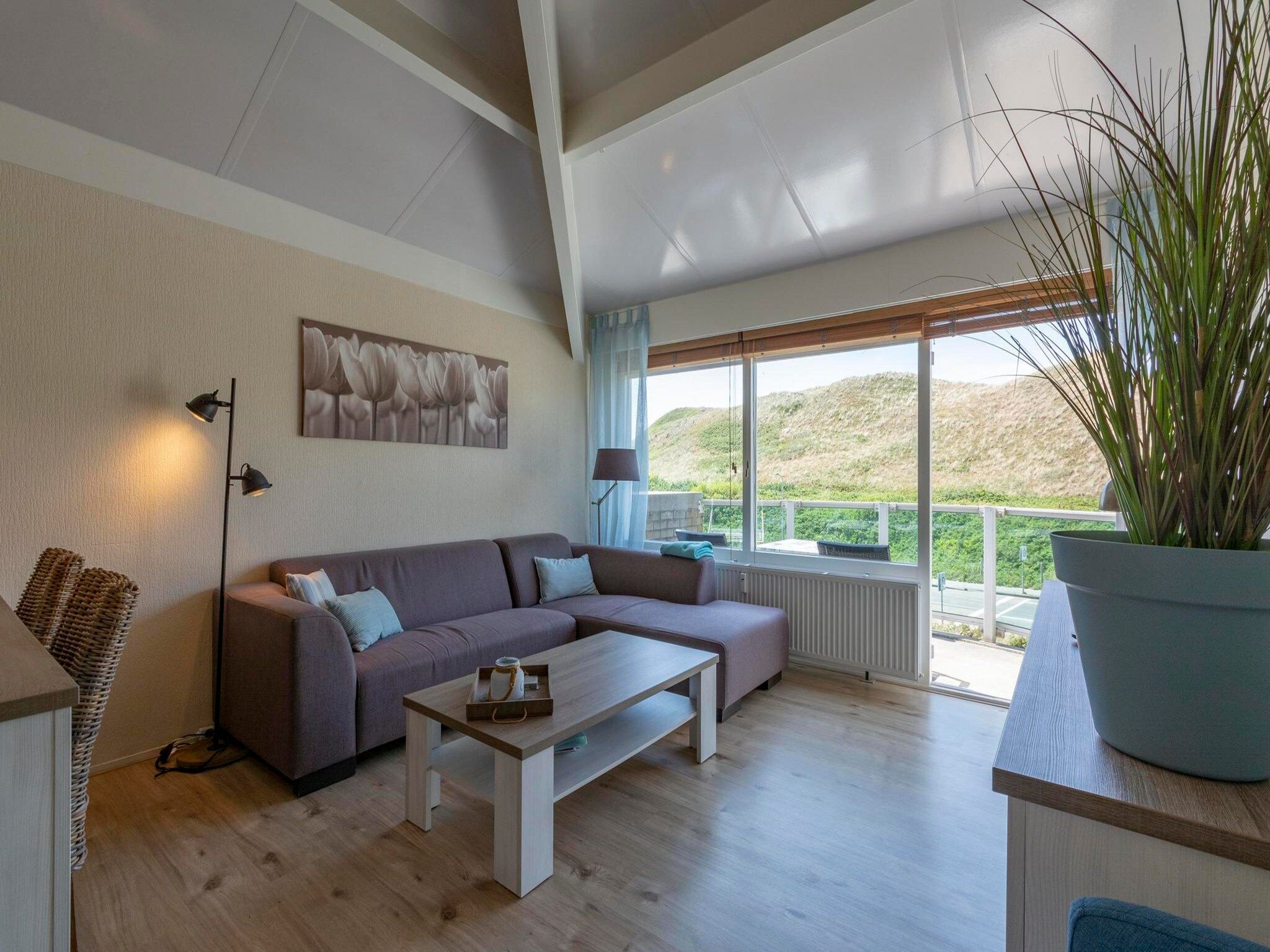 De woonkamer van Beach Appartement 41 in Callantsoog