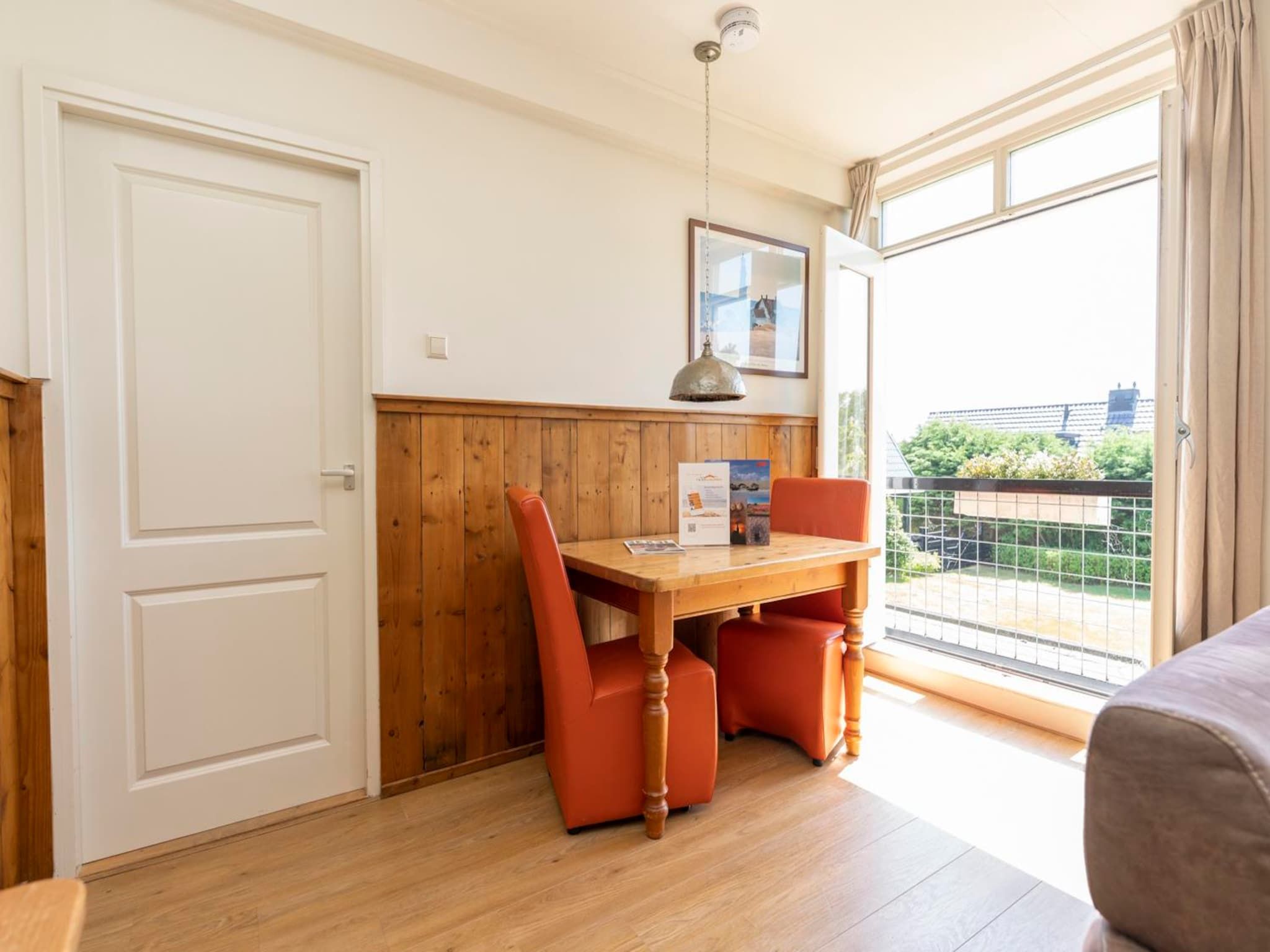 De eetkamer van Strandhuys Mossel in De Koog