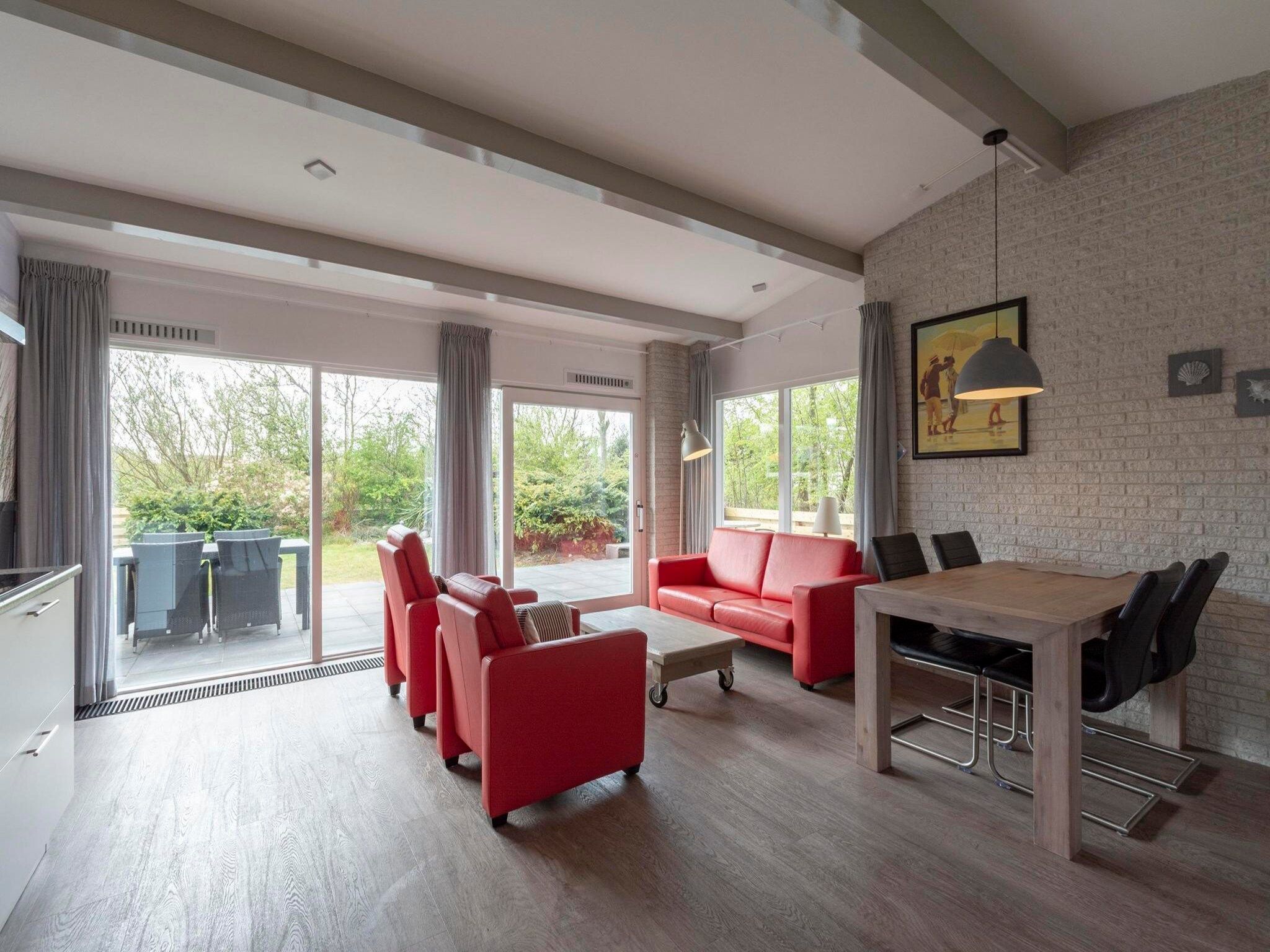 De woonkamer van Garnekuul 12 in Callantsoog