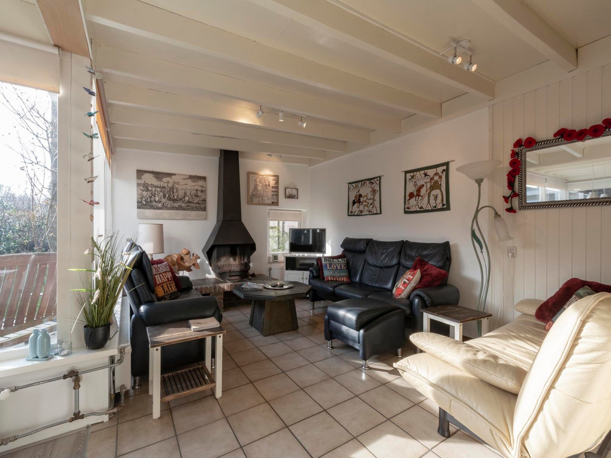 De woonkamer van Duinland 183 in Sint Maartenszee