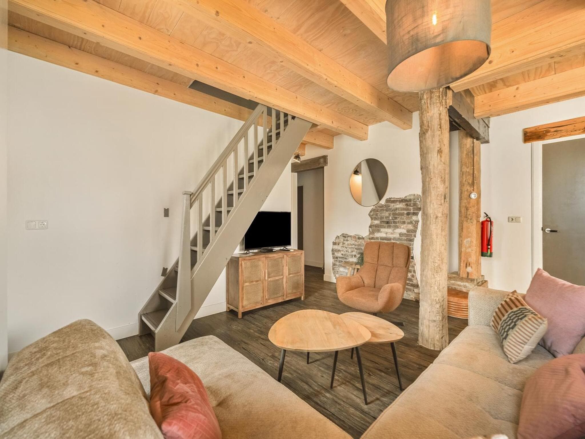 De woonkamer van Vossehoeck 3 in Callantsoog