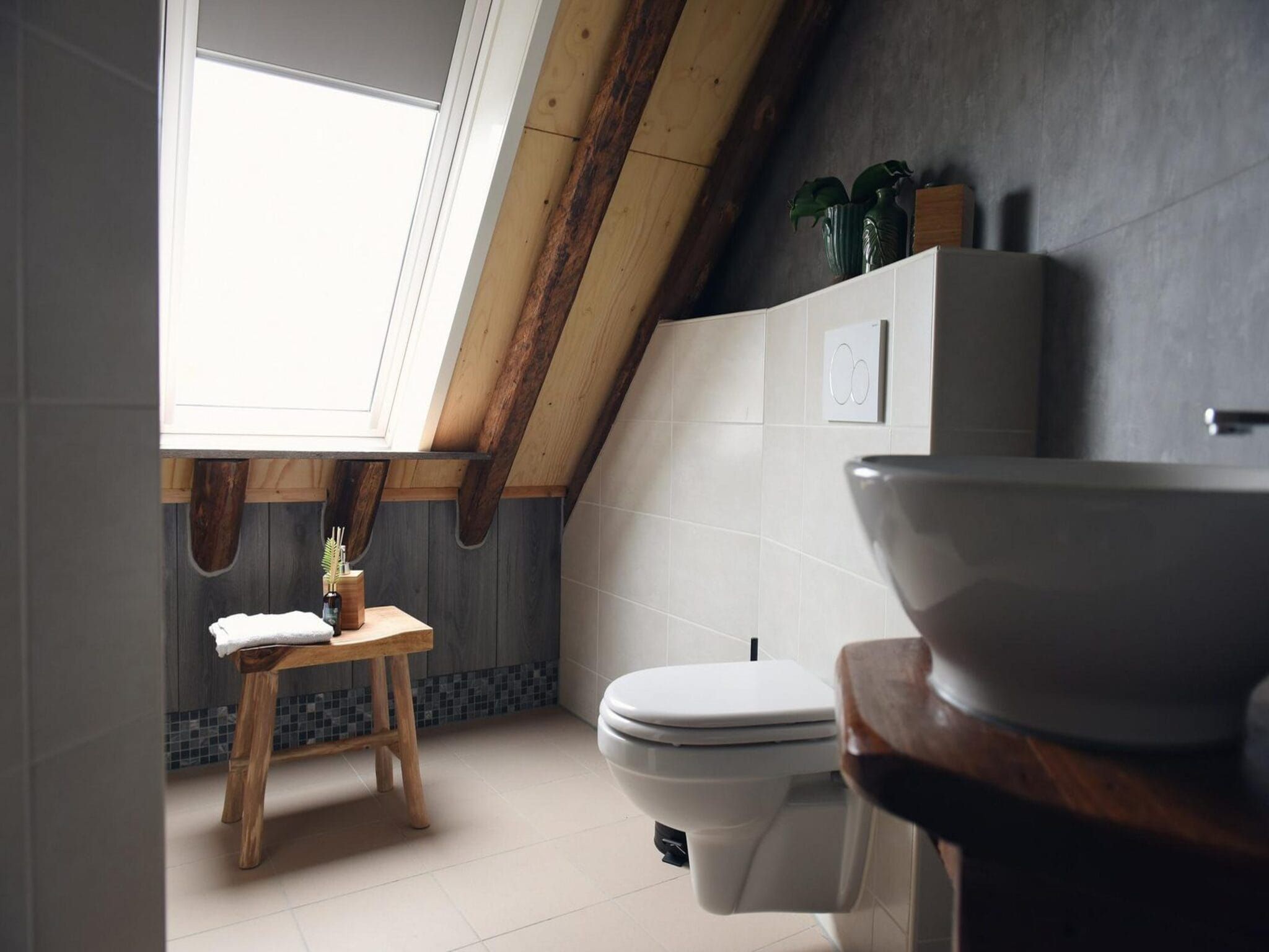 De badkamer van Vossehoeck 4 in Callantsoog