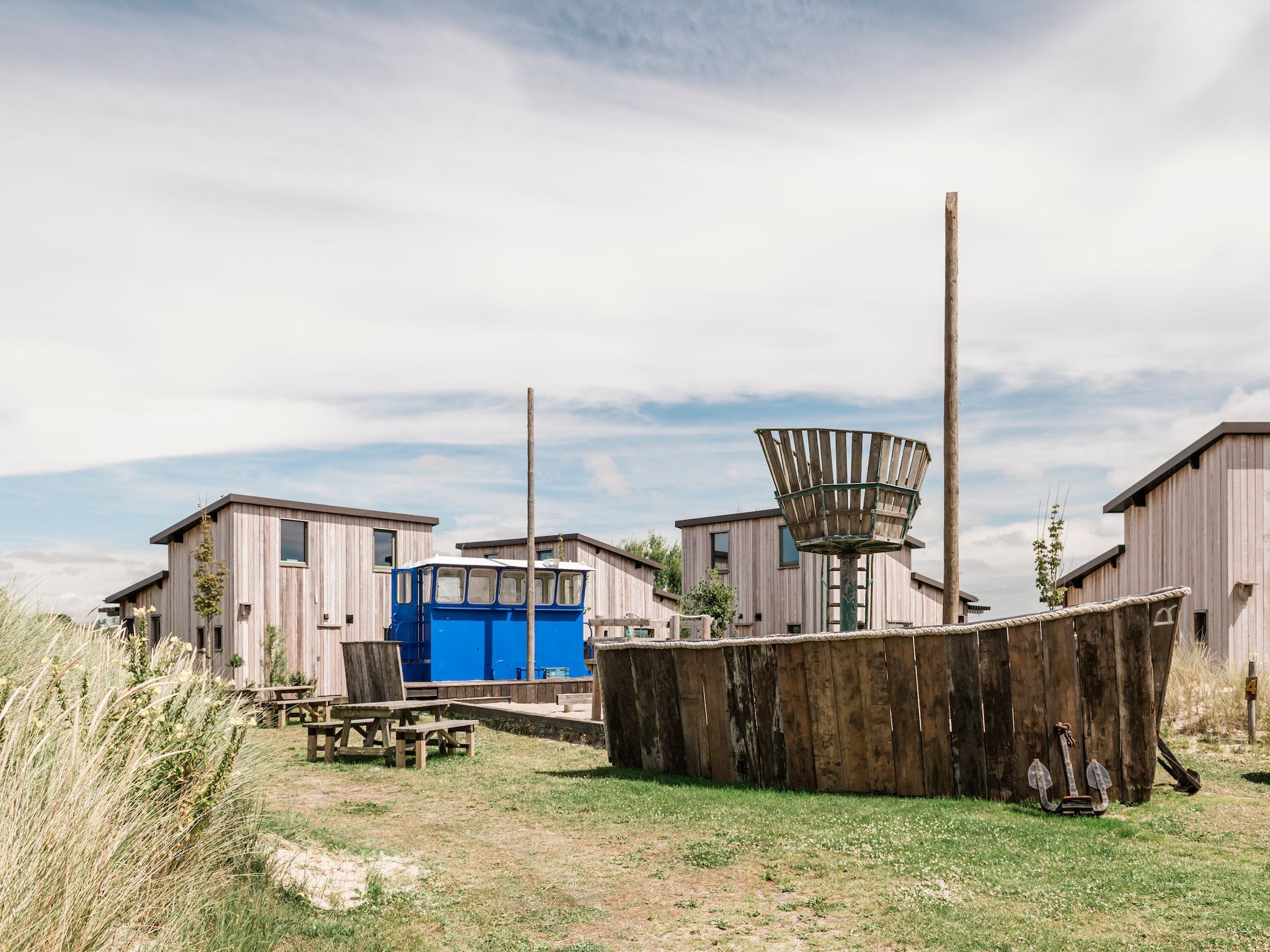 De buitenkant van Kidz Lodge in Callantsoog