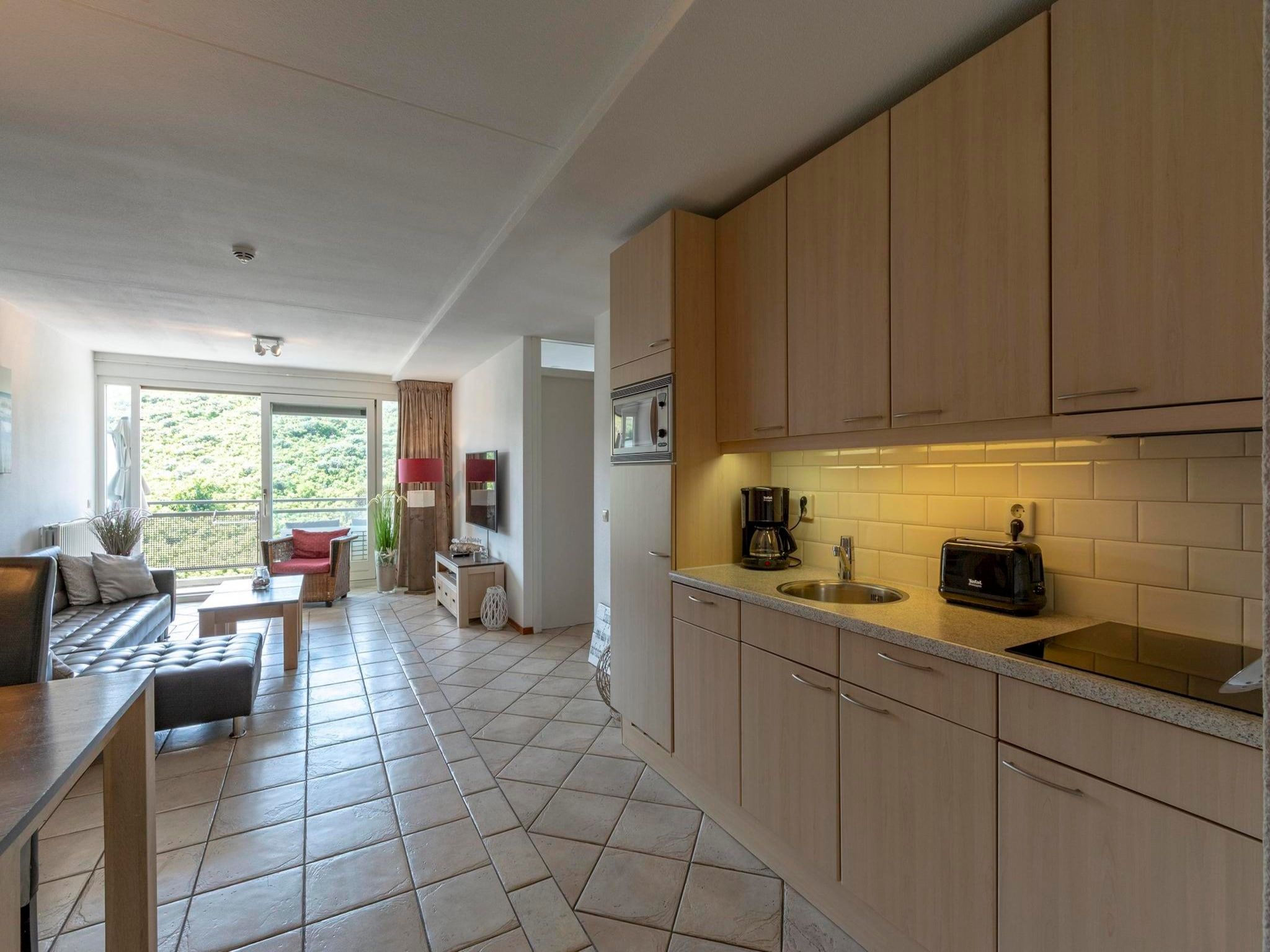 De keuken van Wijde Blick 211 in Callantsoog