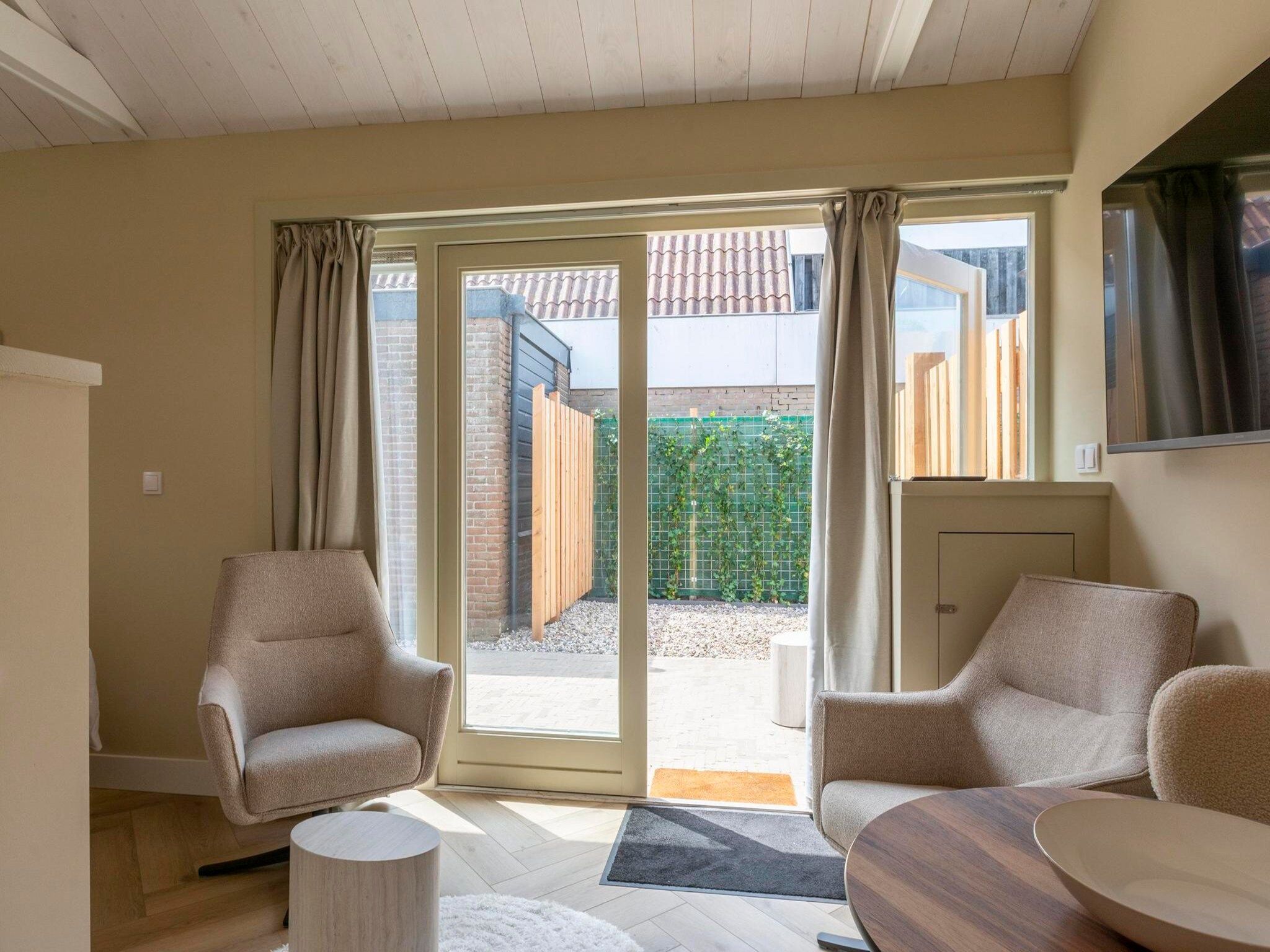De woonkamer van Strandsuites 2 agendas in Callantsoog