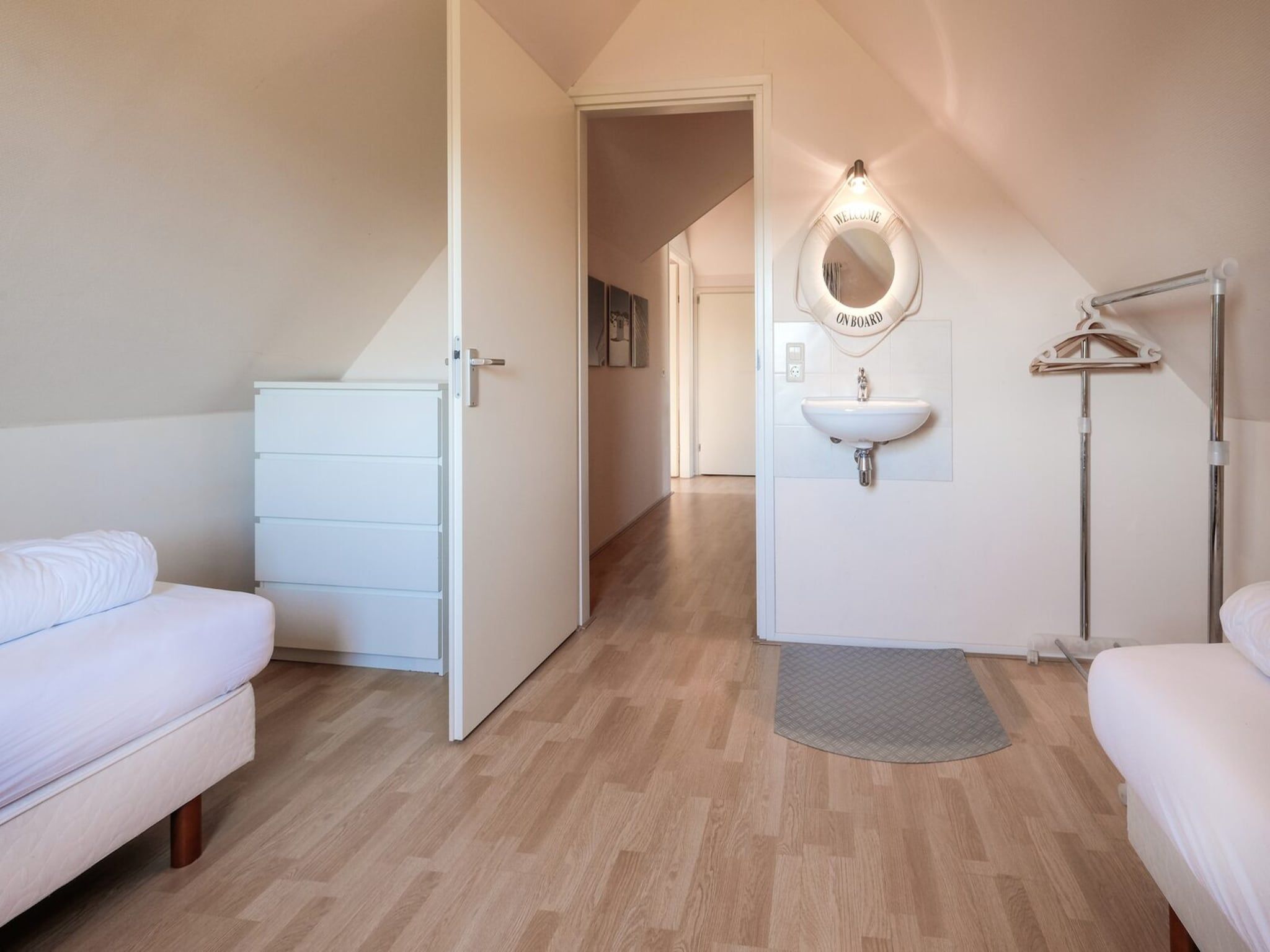 Een slaapkamer van Anzelhoef 5 in Sint Maartenszee