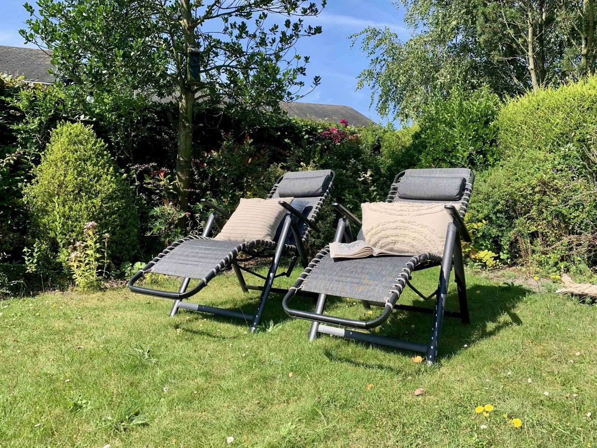 De tuin van Boerenslag 23 in Sint Maartenszee