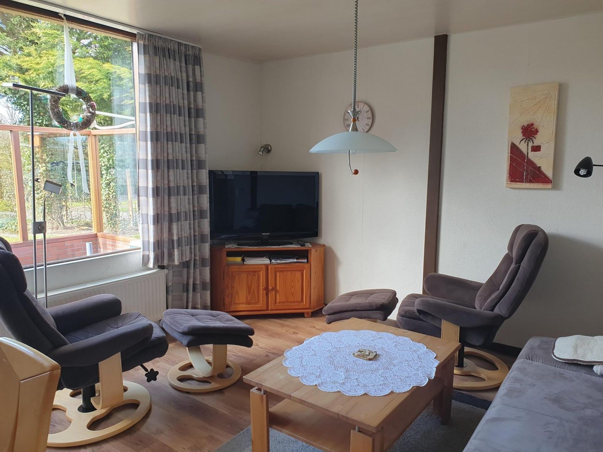 De woonkamer van Eureka 9 in Sint Maartenszee