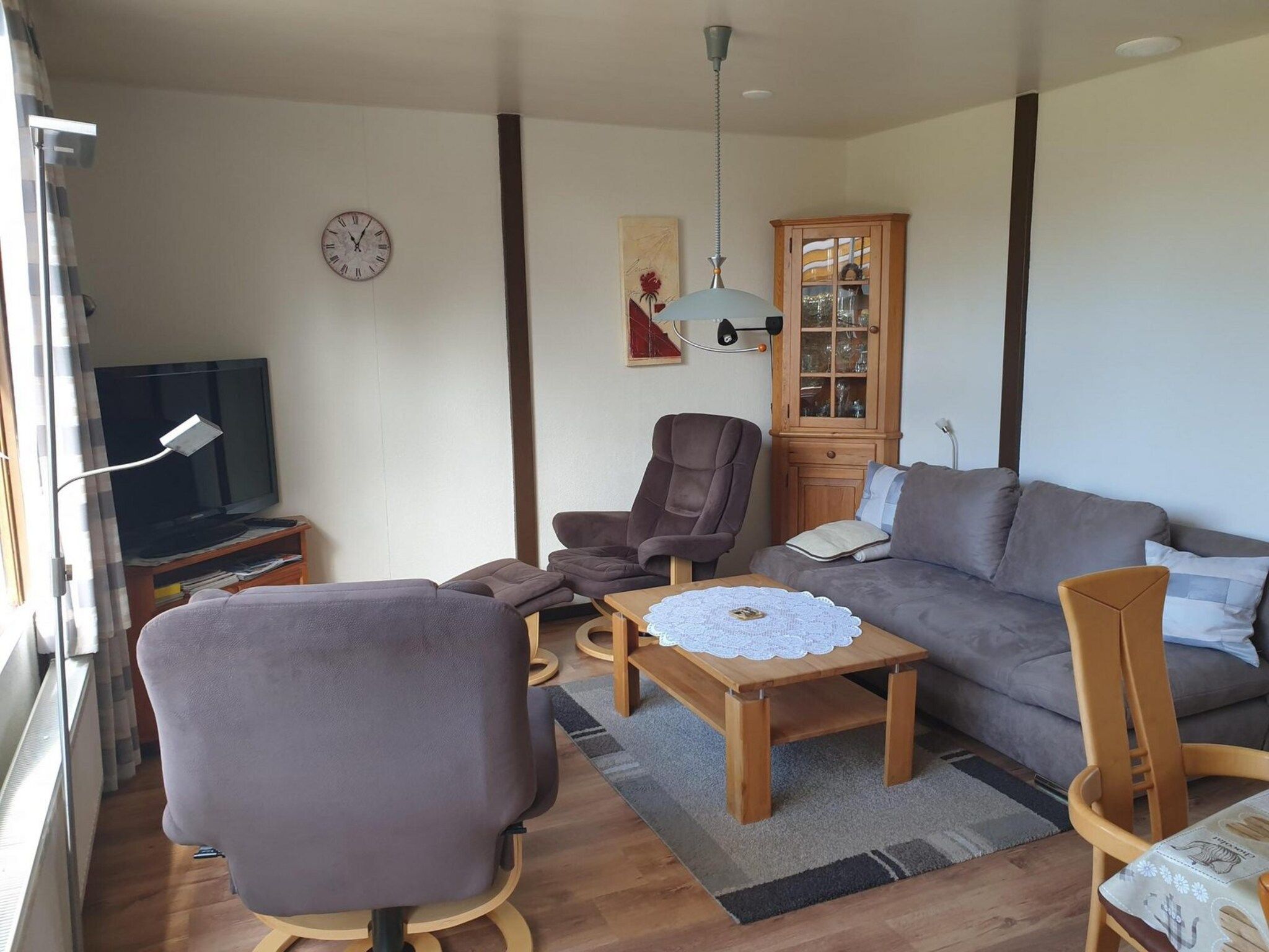 De woonkamer van Eureka 9 in Sint Maartenszee
