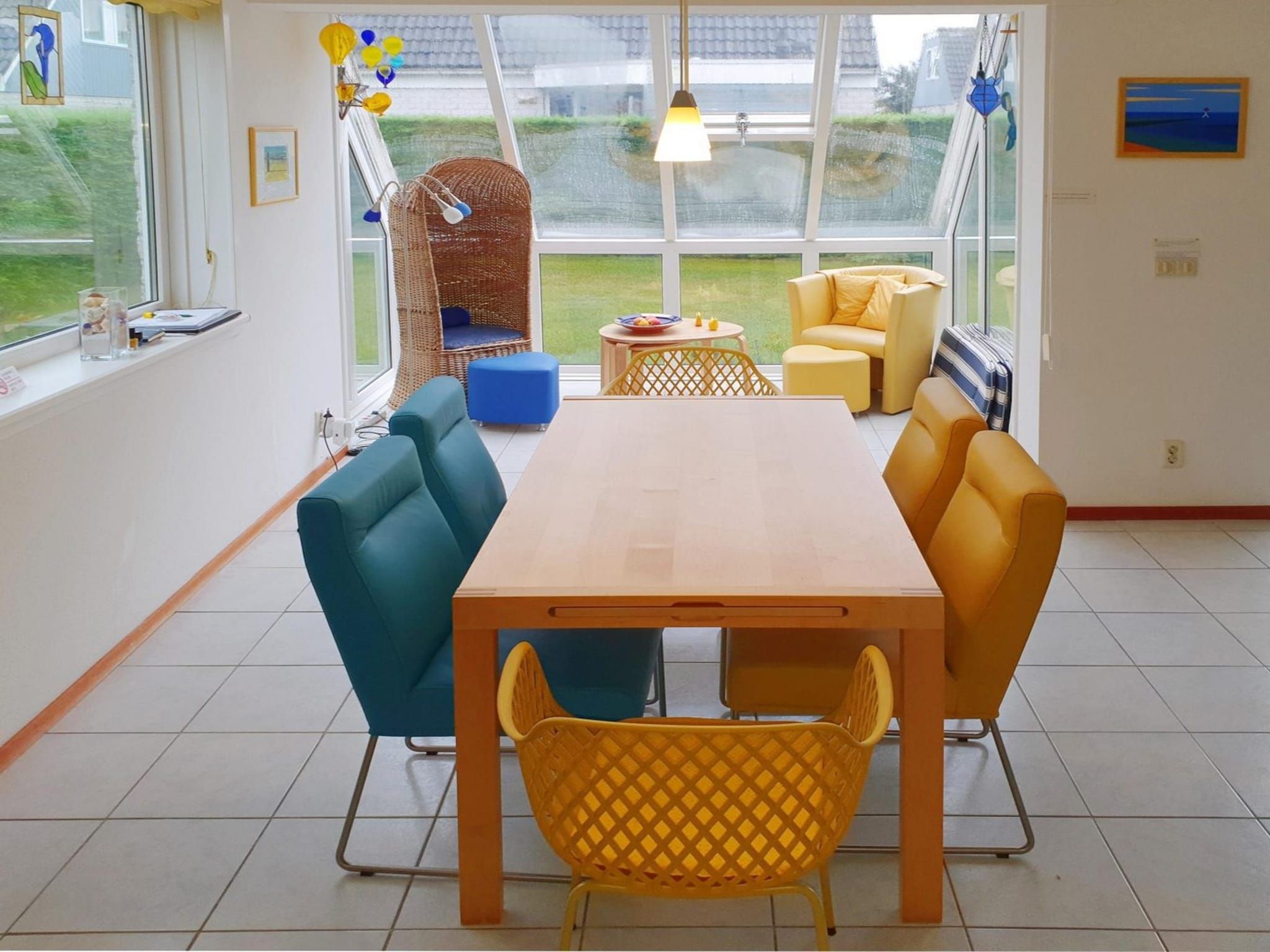 De woonkamer van Bohemien 38 in Sint Maartenszee