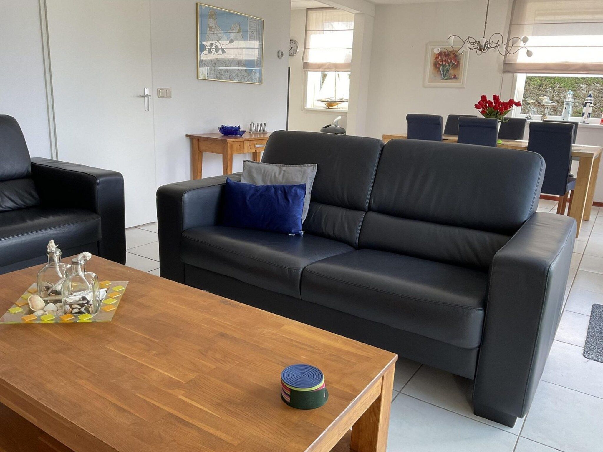 De woonkamer van Bohemien 39 in Sint Maartenszee