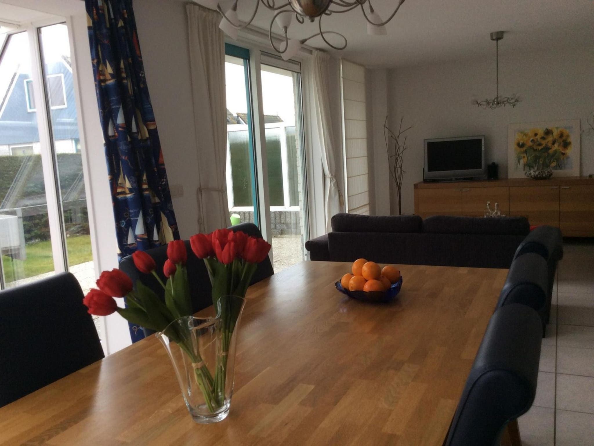 De woonkamer van Bohemien 39 in Sint Maartenszee