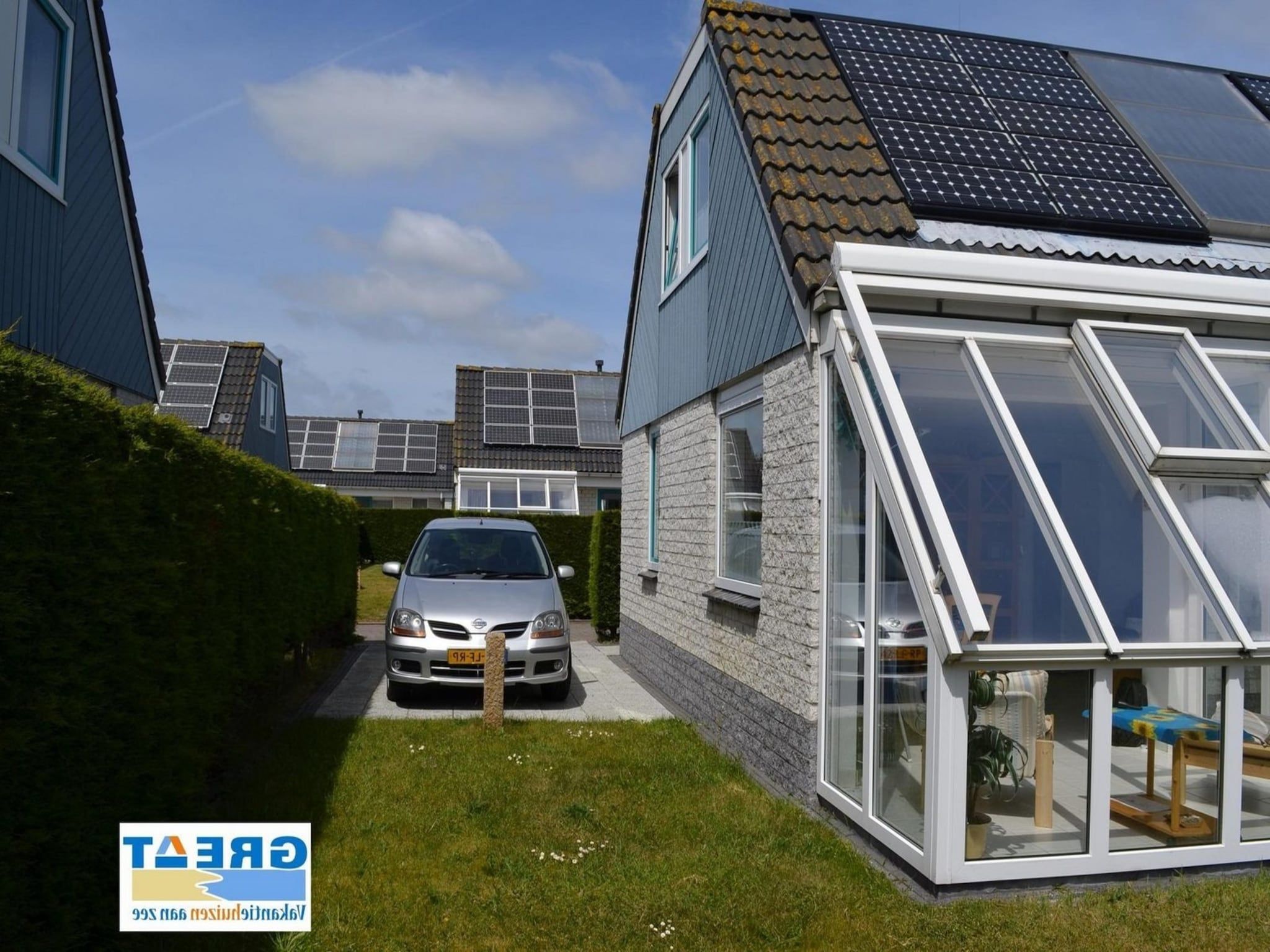 De tuin van Bohemien 40 in Sint Maartenszee