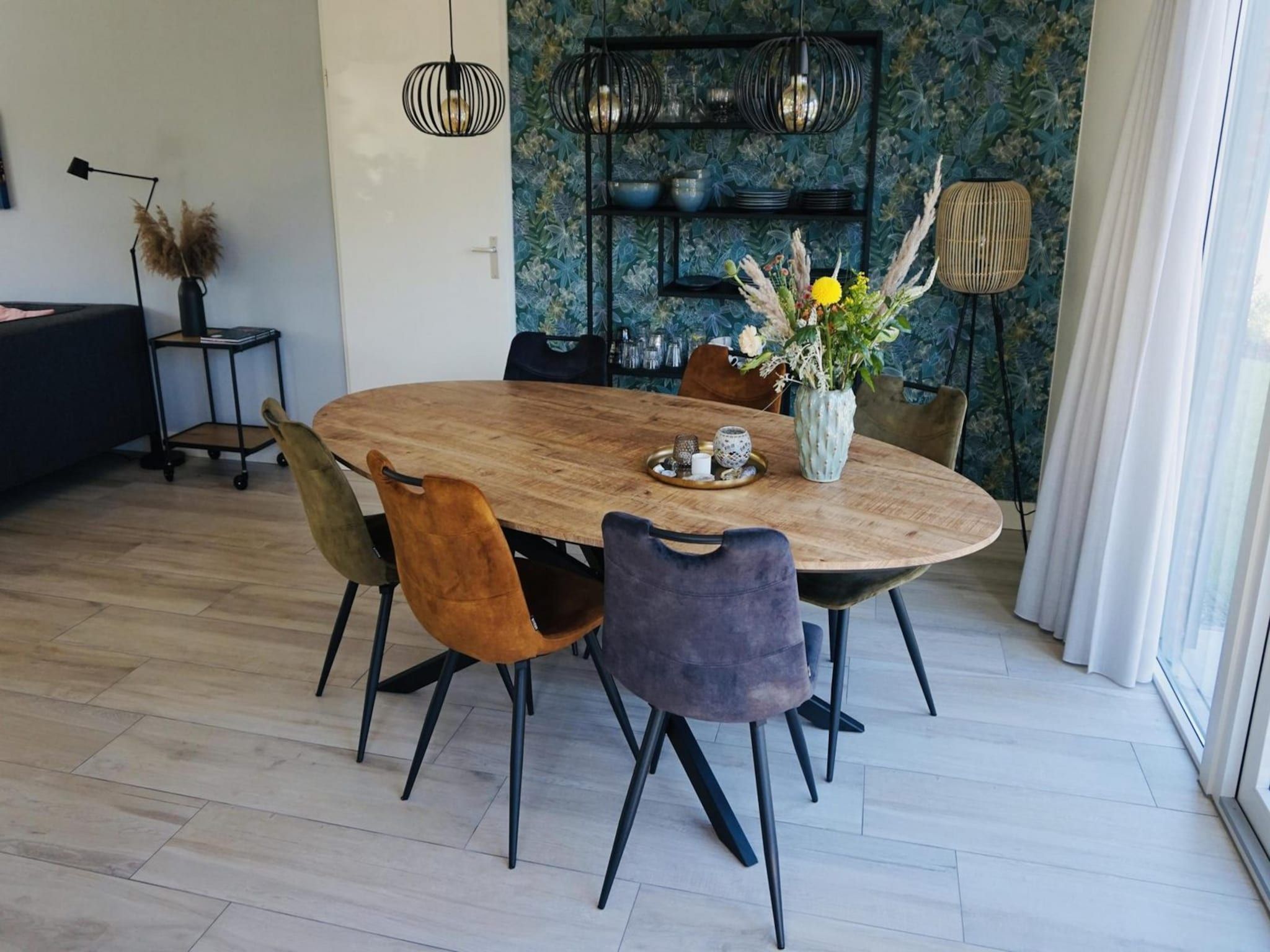 De eetkamer van De Wielen 73 in Sint Maarten