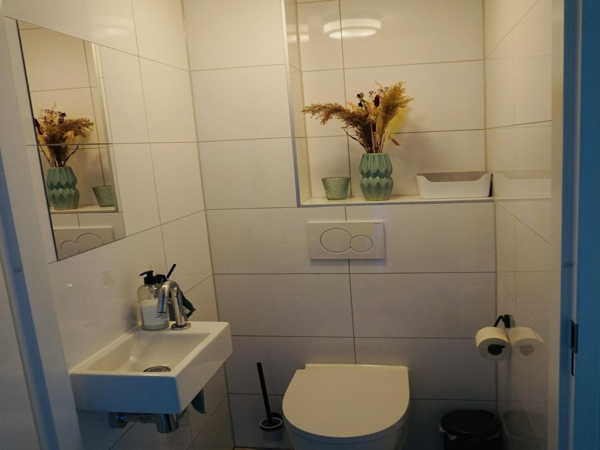 De badkamer van De Wielen 73 in Sint Maarten