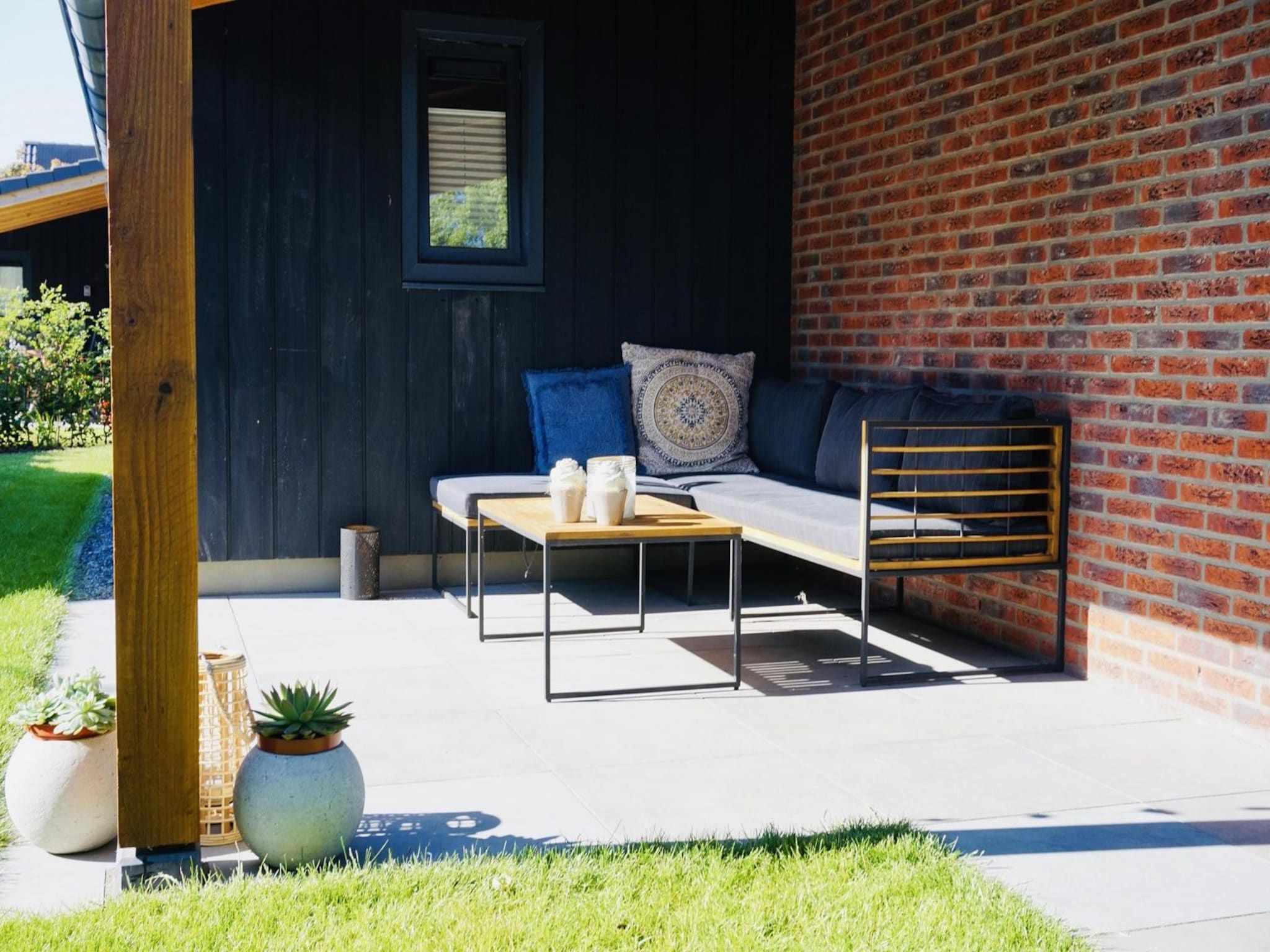 De tuin van De Wielen 73 in Sint Maarten