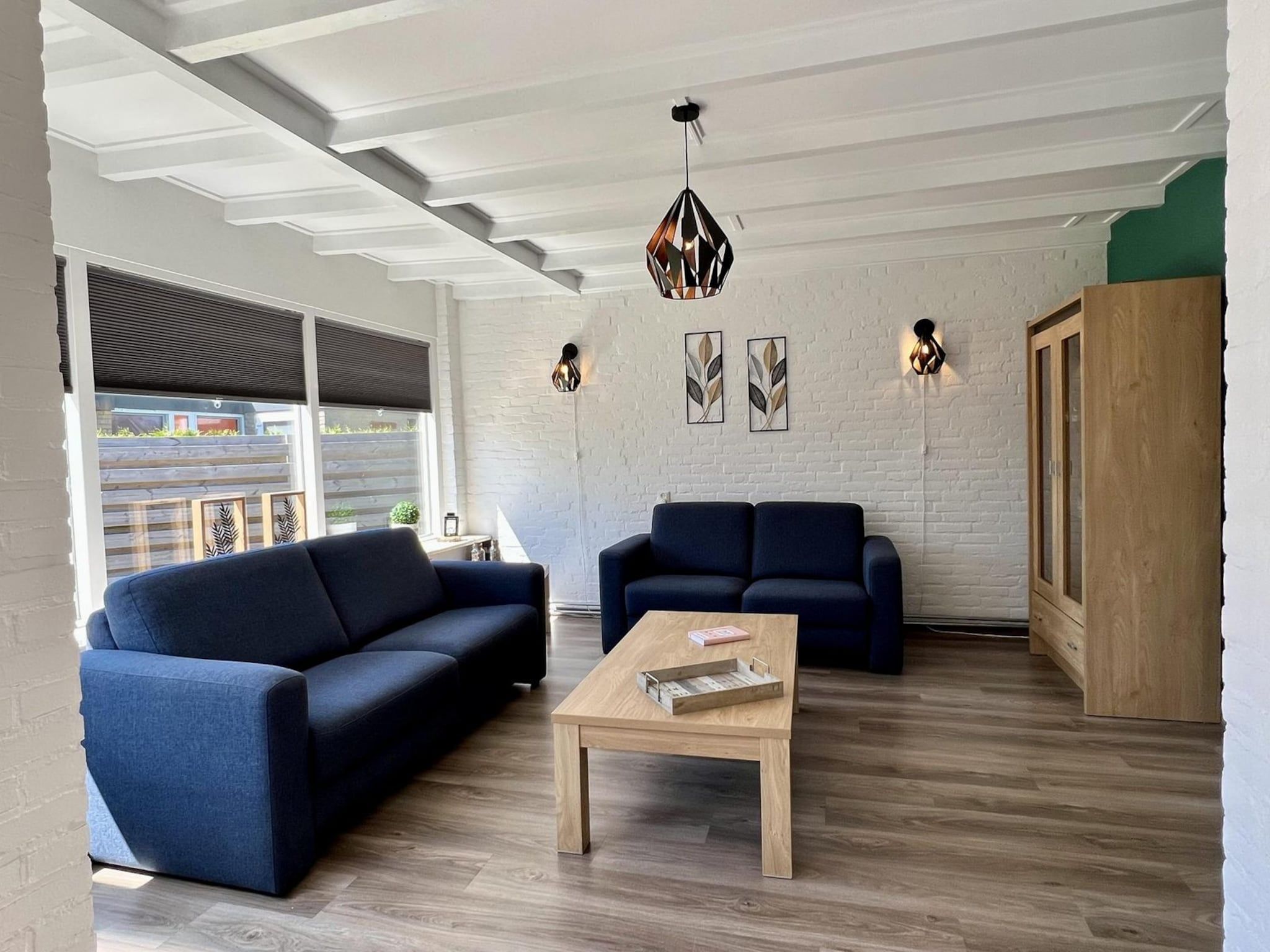 De woonkamer van De Schelp 21 in Sint Maartenszee