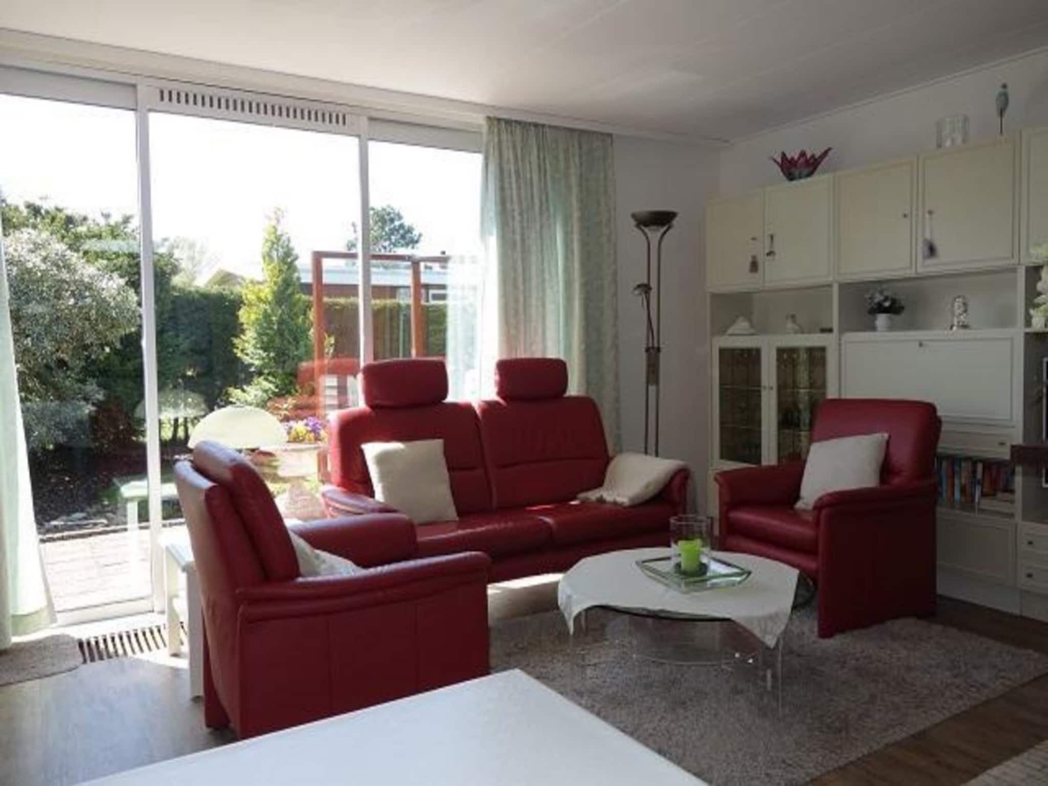 De woonkamer van Eureka 032 in Sint Maartenszee