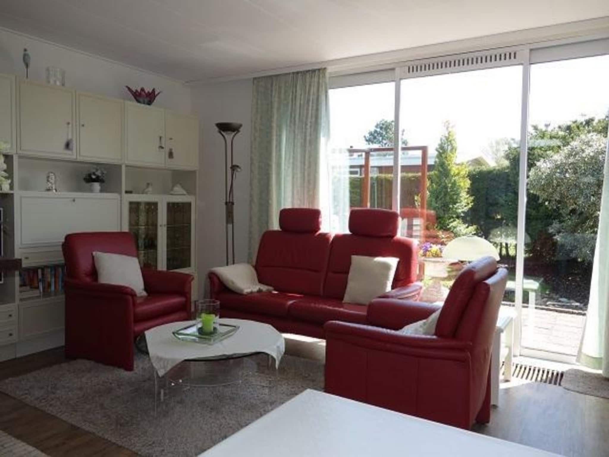 De woonkamer van Eureka 032 in Sint Maartenszee