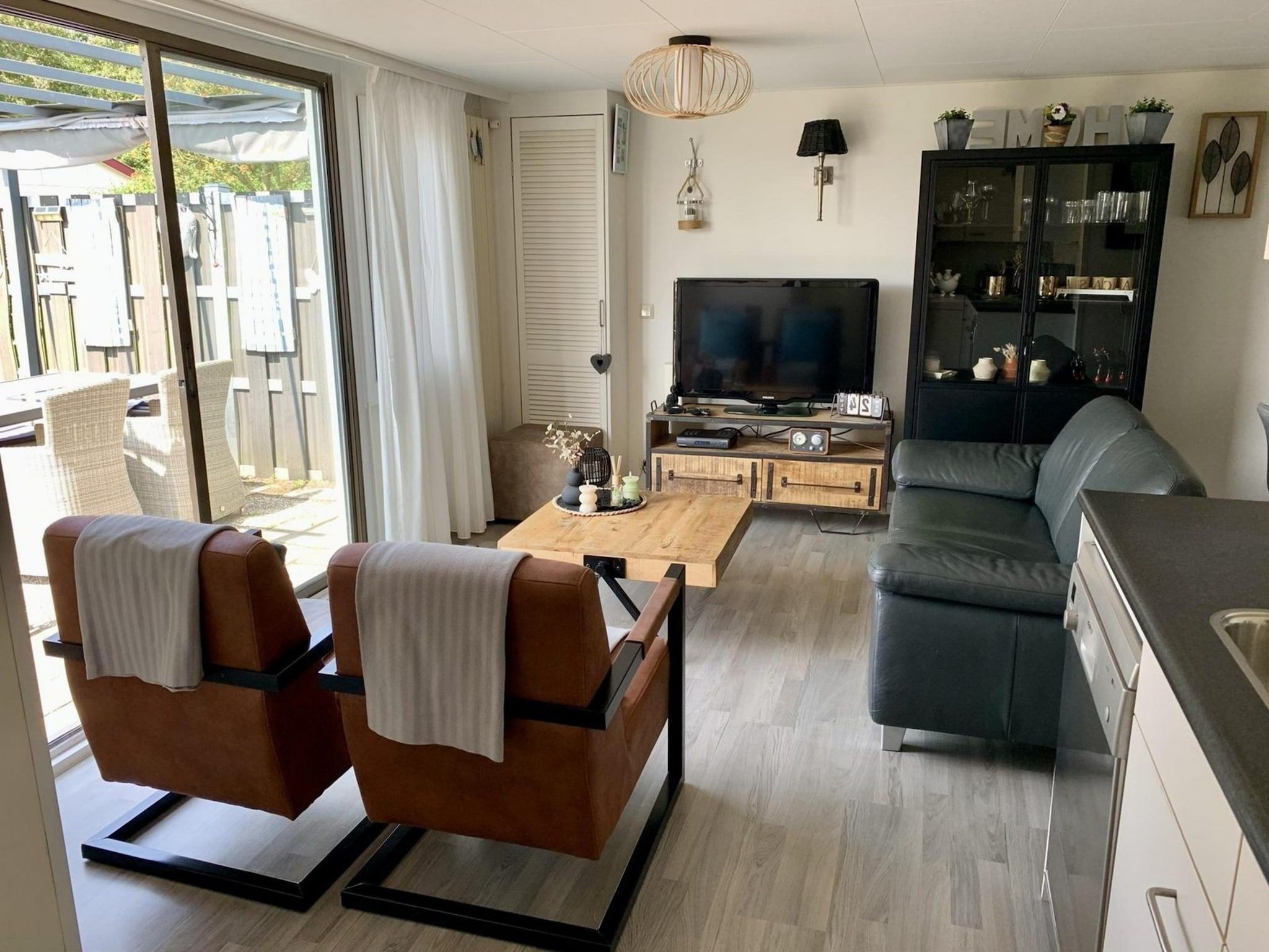 Een slaapkamer van Eb en Vloed 75 in Sint Maartenszee