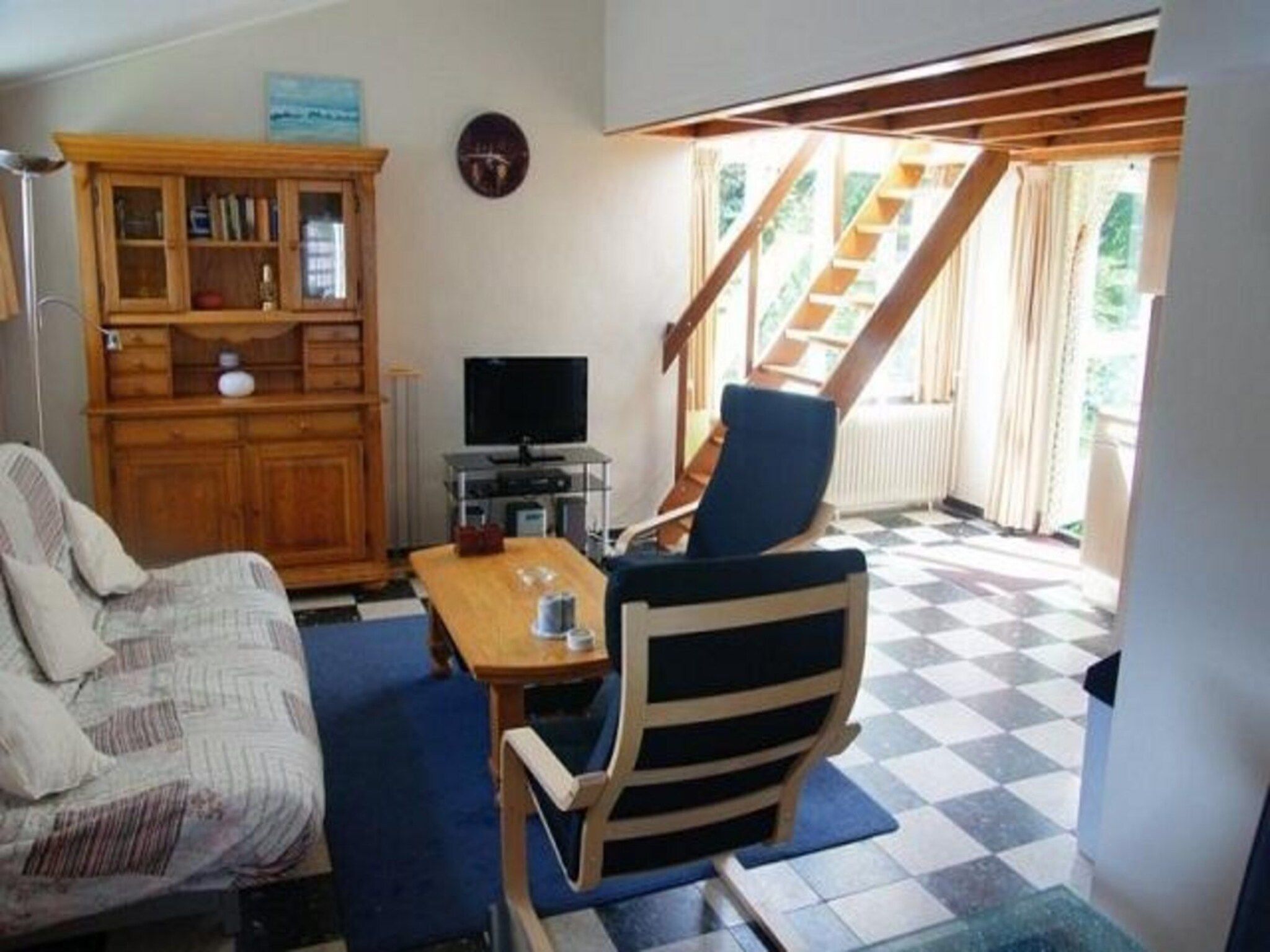 De woonkamer van Eriksstraat 8 in Petten