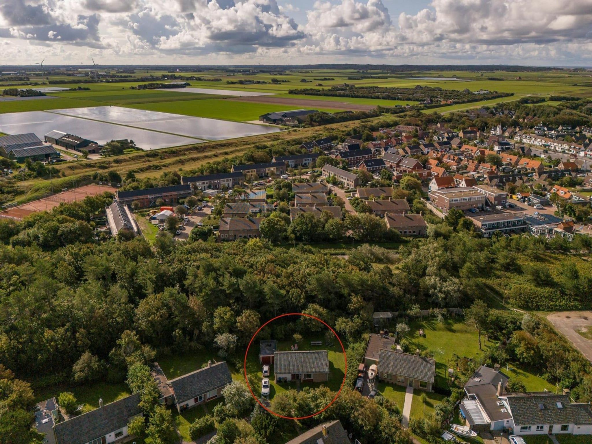 De omgeving van Korfwaterweg 41 in Petten