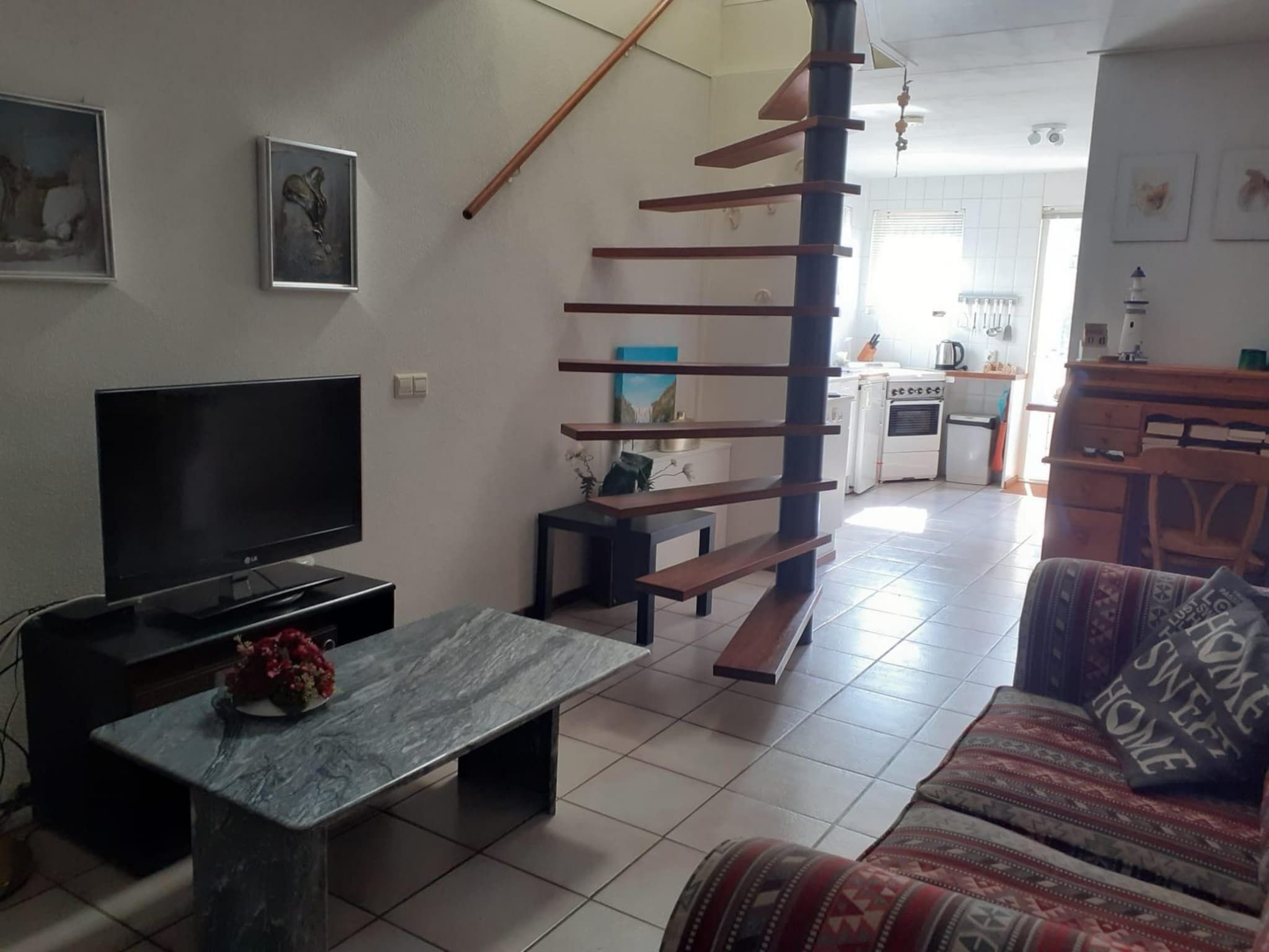 De woonkamer van Singel 62 in Petten
