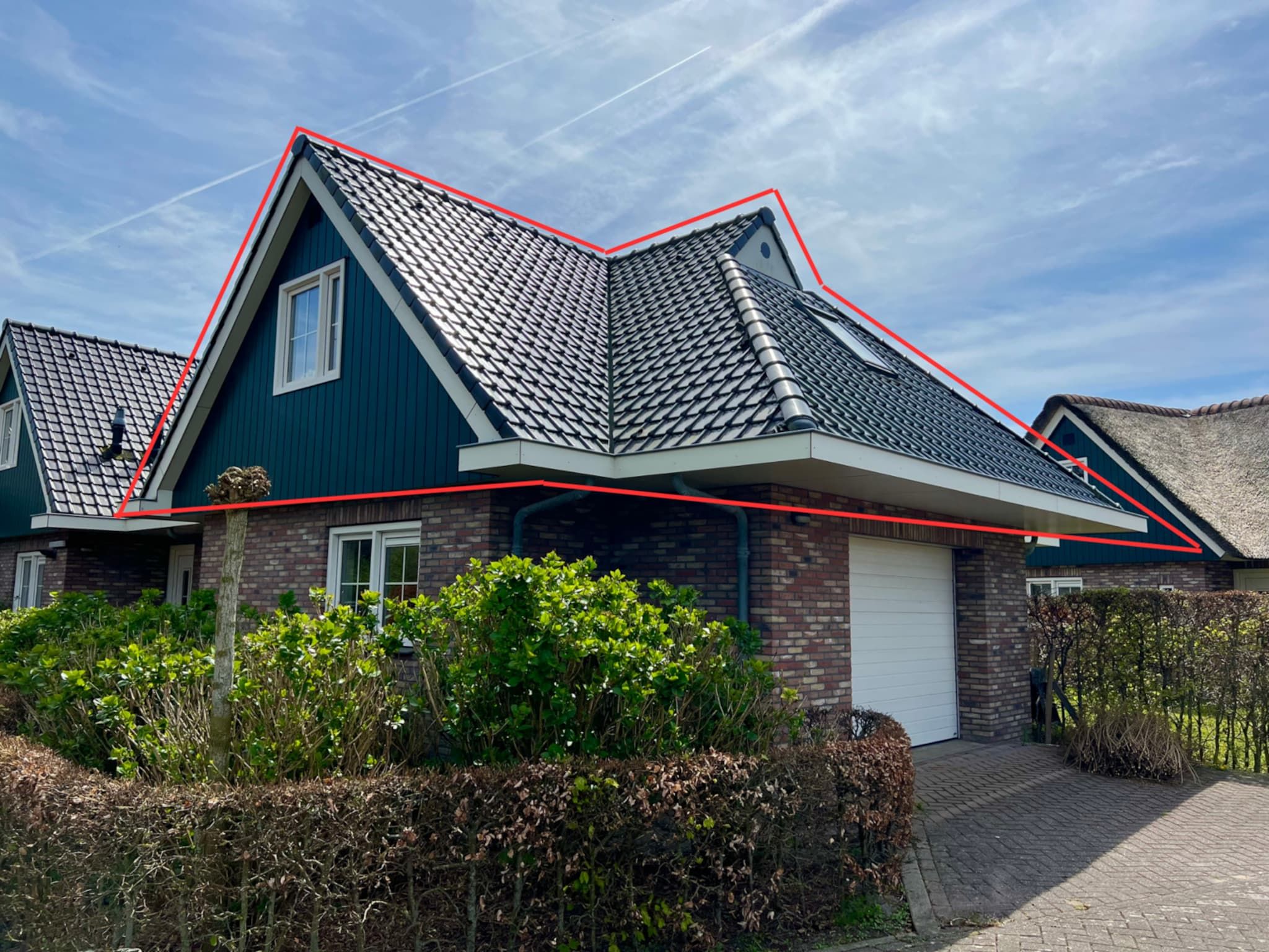 De buitenkant van Anzelhoef apartment West in Sint Maartenszee