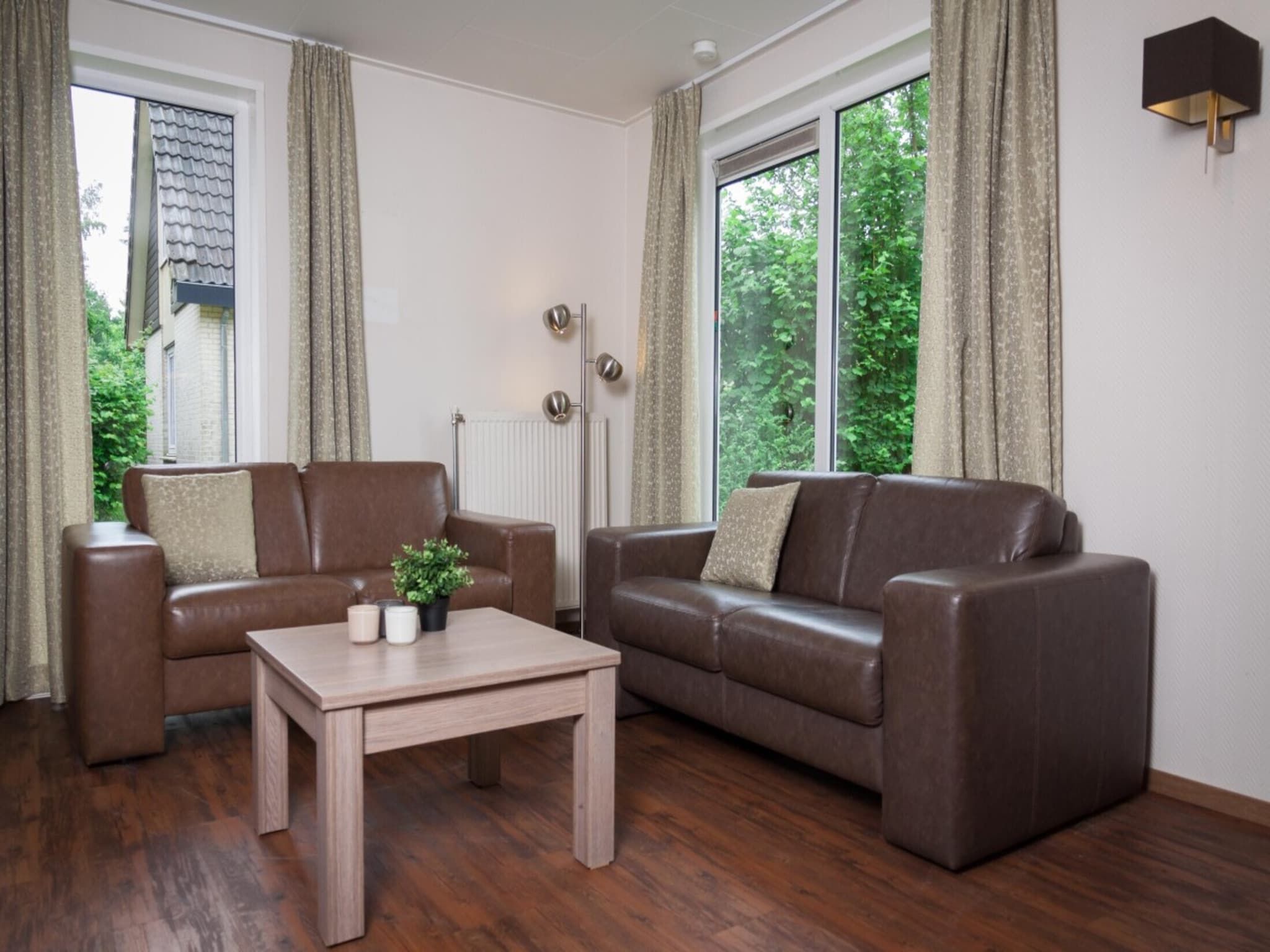 De woonkamer van Holiday home 6 persons in Scherpenzeel