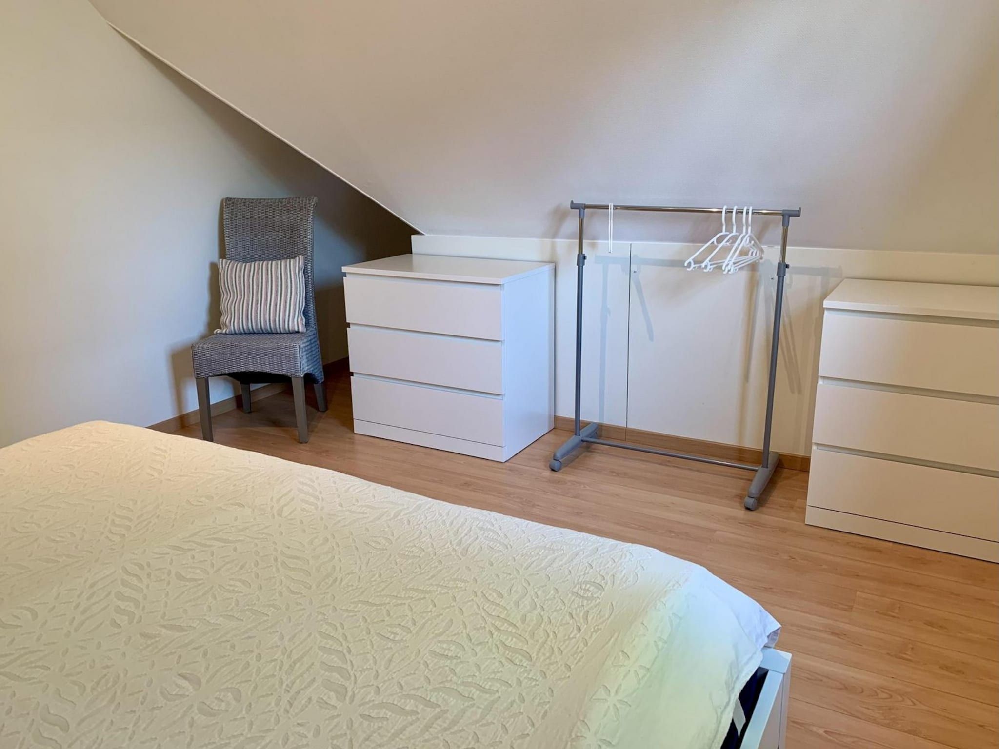 Een slaapkamer van Anzelhoef 7 in Sint Maartenszee