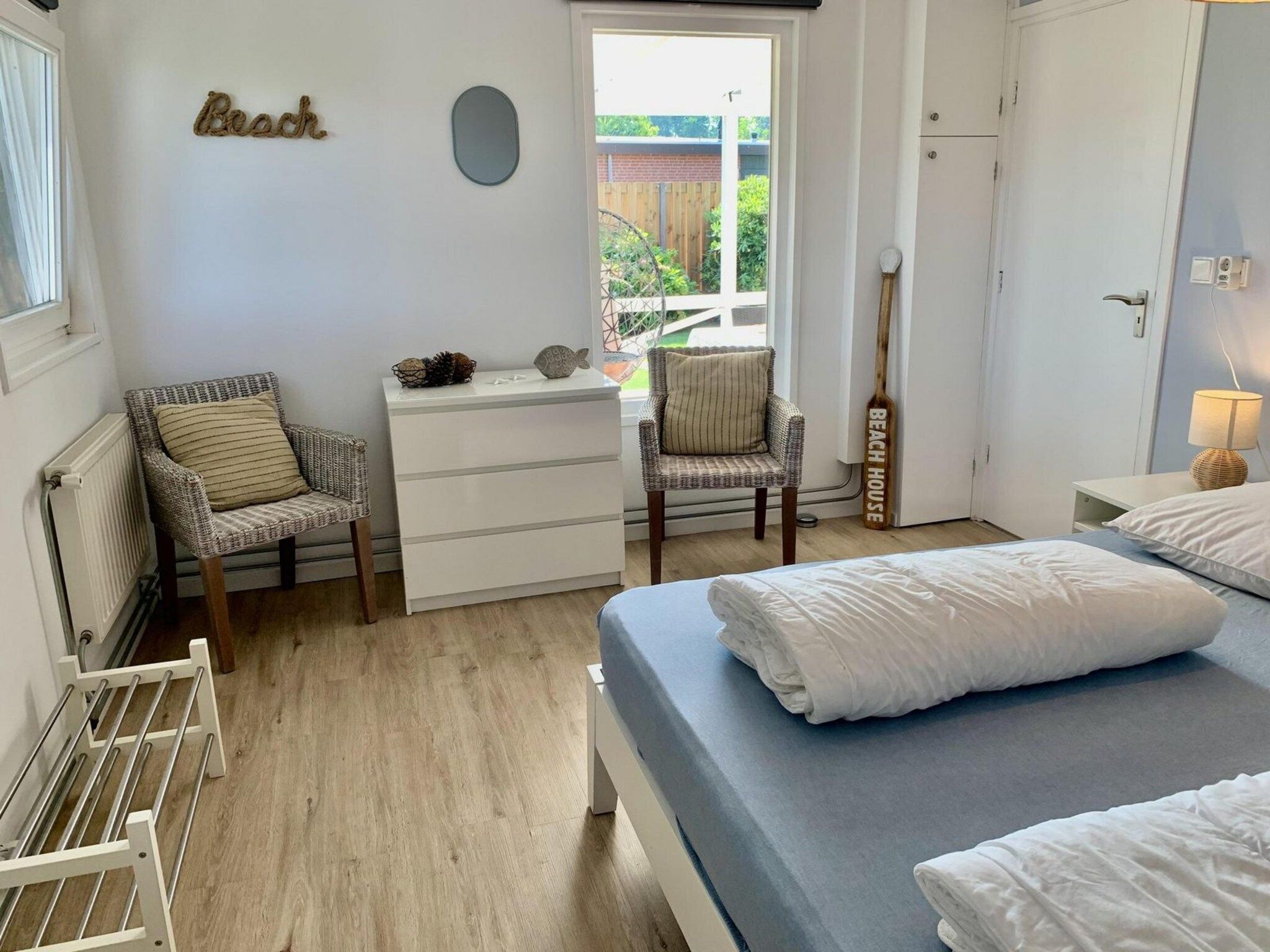 Een slaapkamer van Eureka 075 in Sint Maartenszee