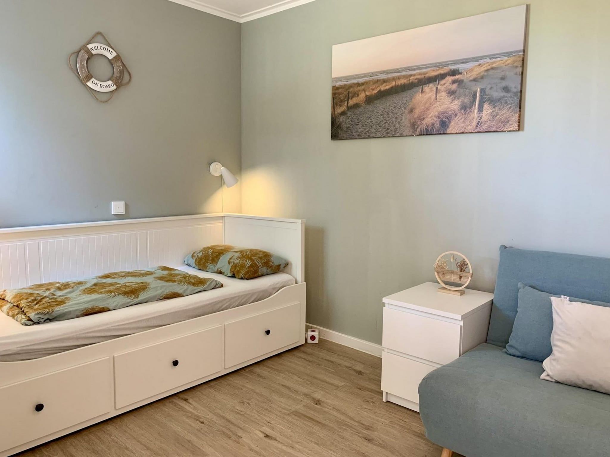 De woonkamer van Eureka 075 in Sint Maartenszee
