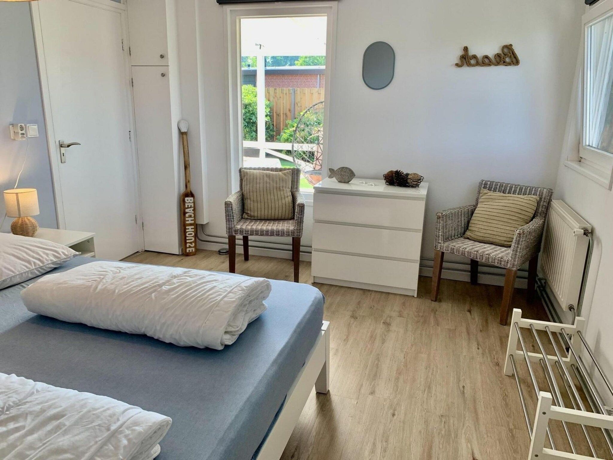 Een slaapkamer van Eureka 075 in Sint Maartenszee