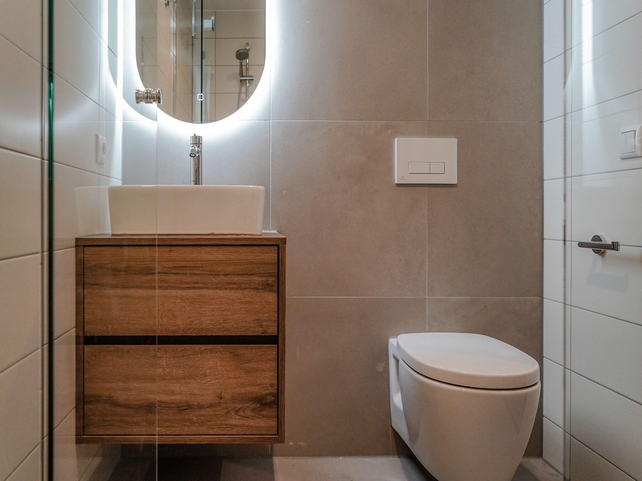 De badkamer van Walden 1 in Den Haag