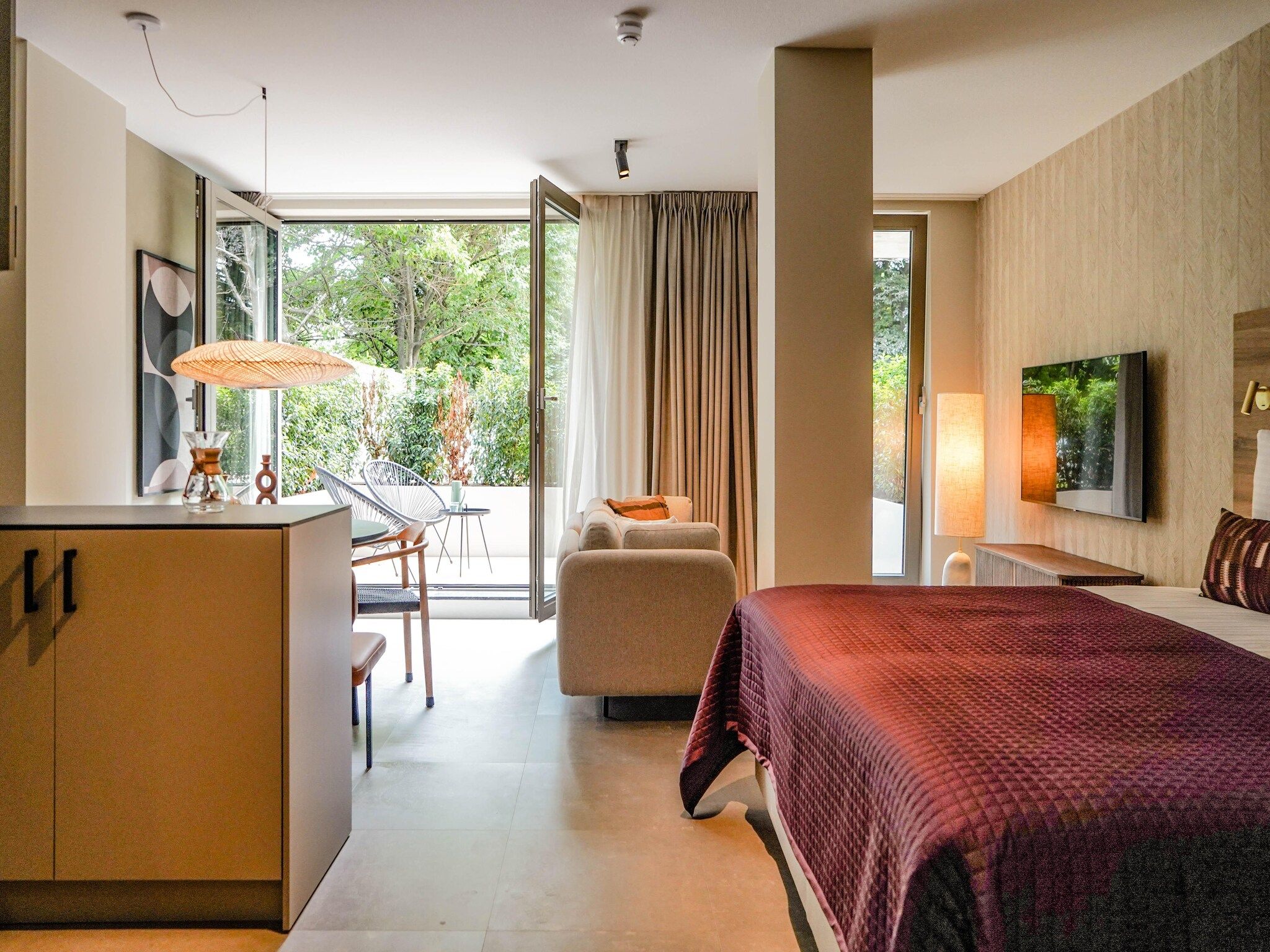 Een slaapkamer van Walden 1 in Den Haag