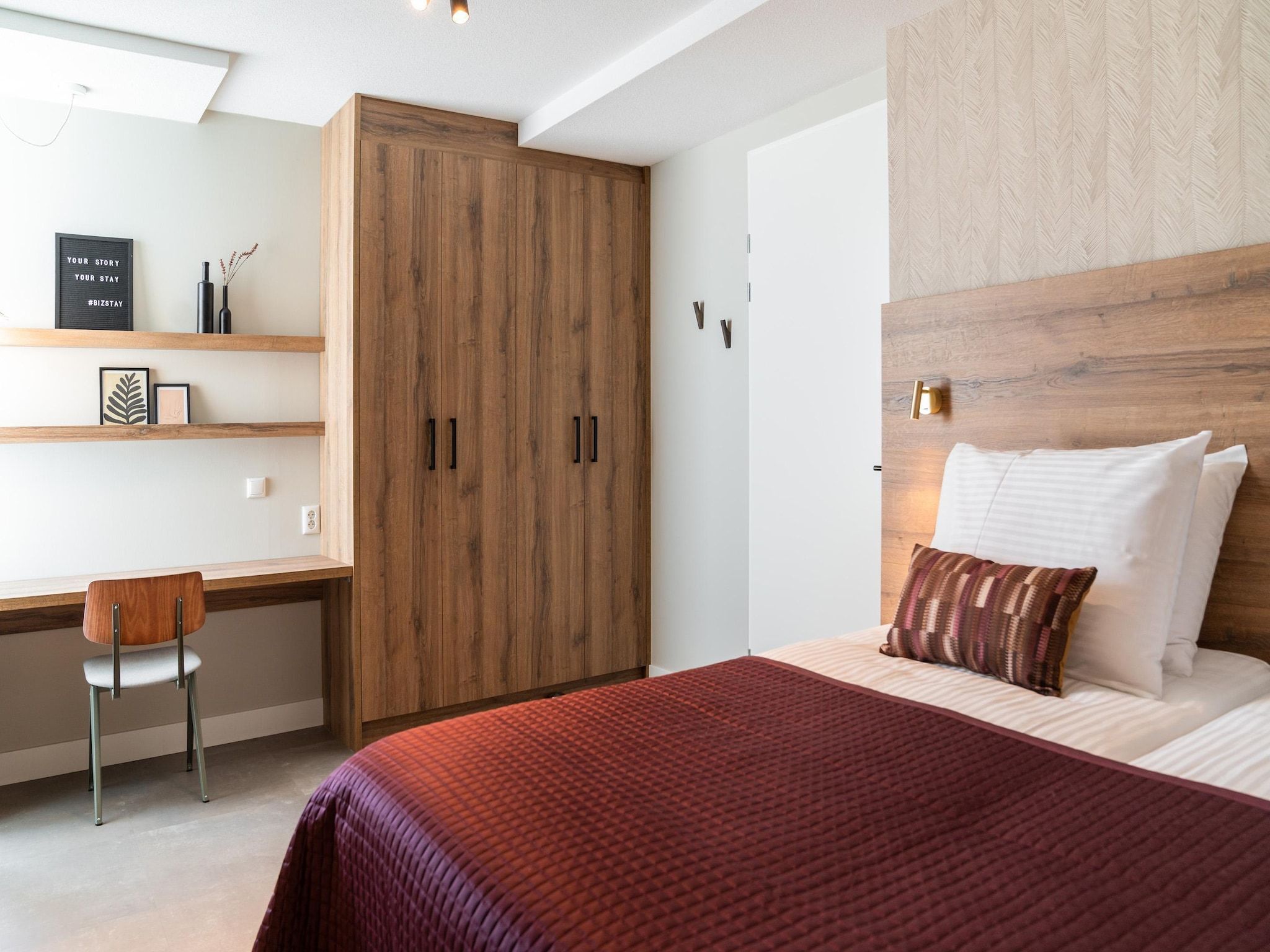 Een slaapkamer van Walden 5 in Den Haag