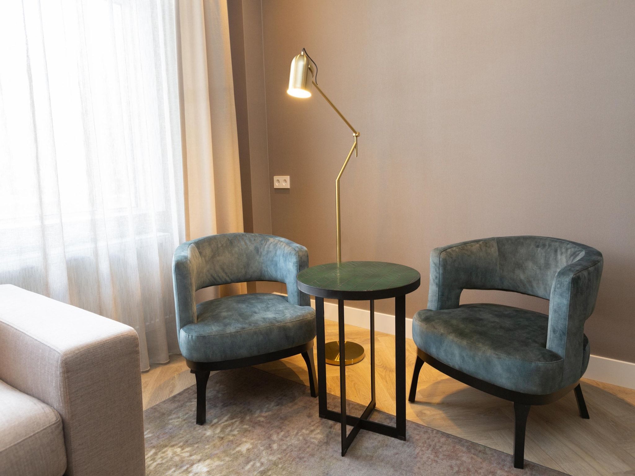 De woonkamer van Maurits 1 in Den Haag