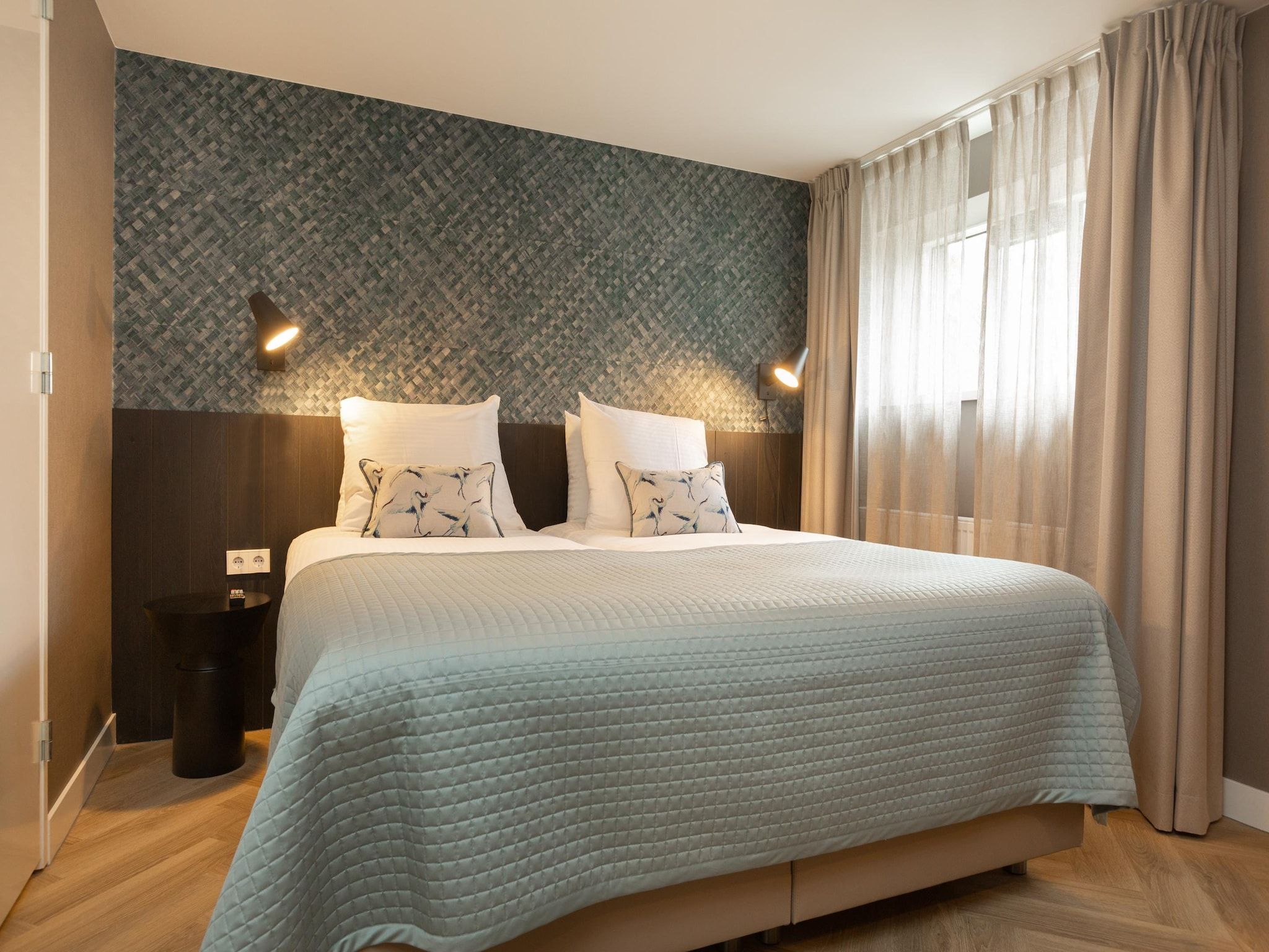 Een slaapkamer van Maurits 2 in Den Haag