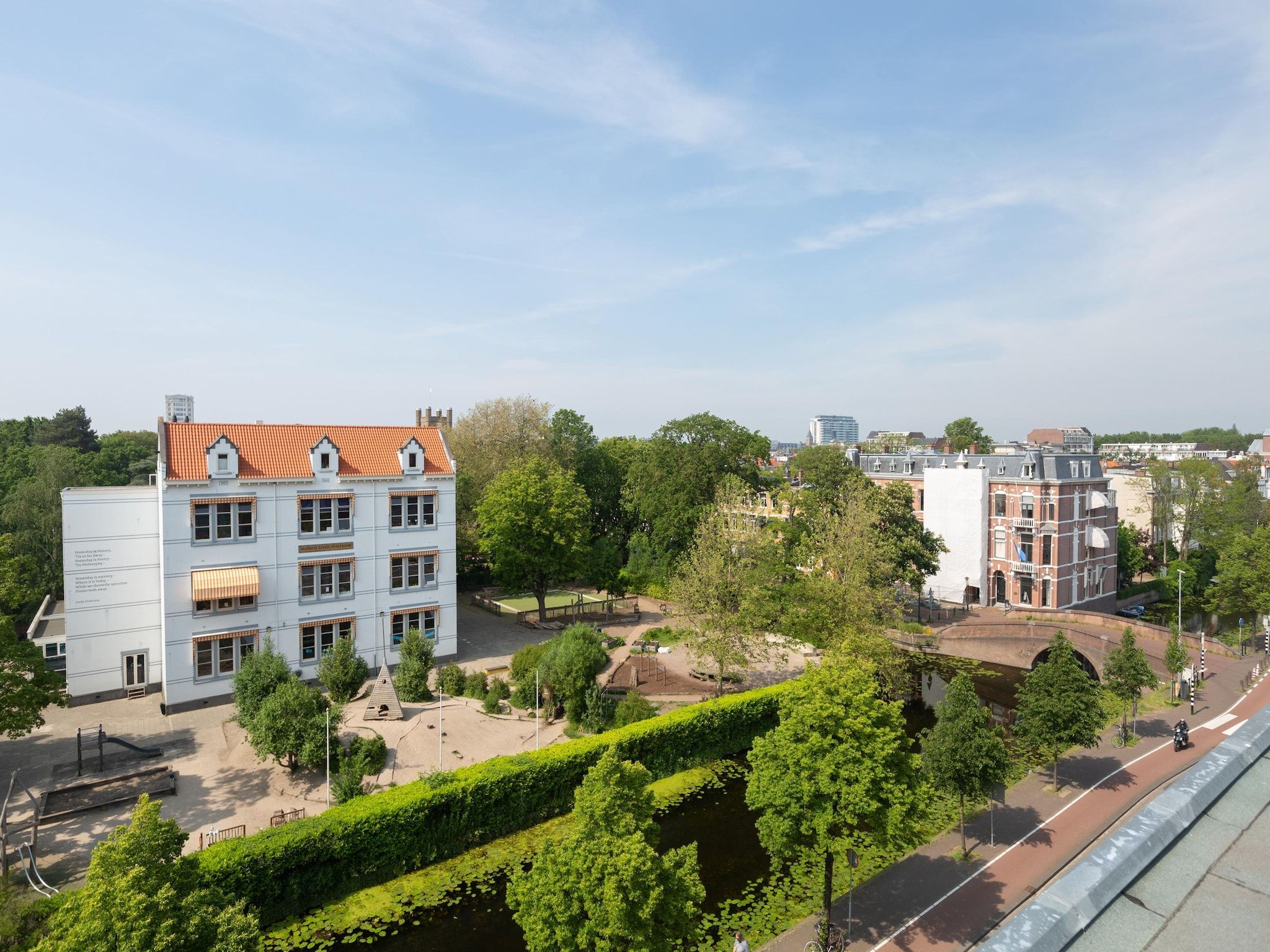 Het uitzicht vanaf Maurits 8 in Den Haag