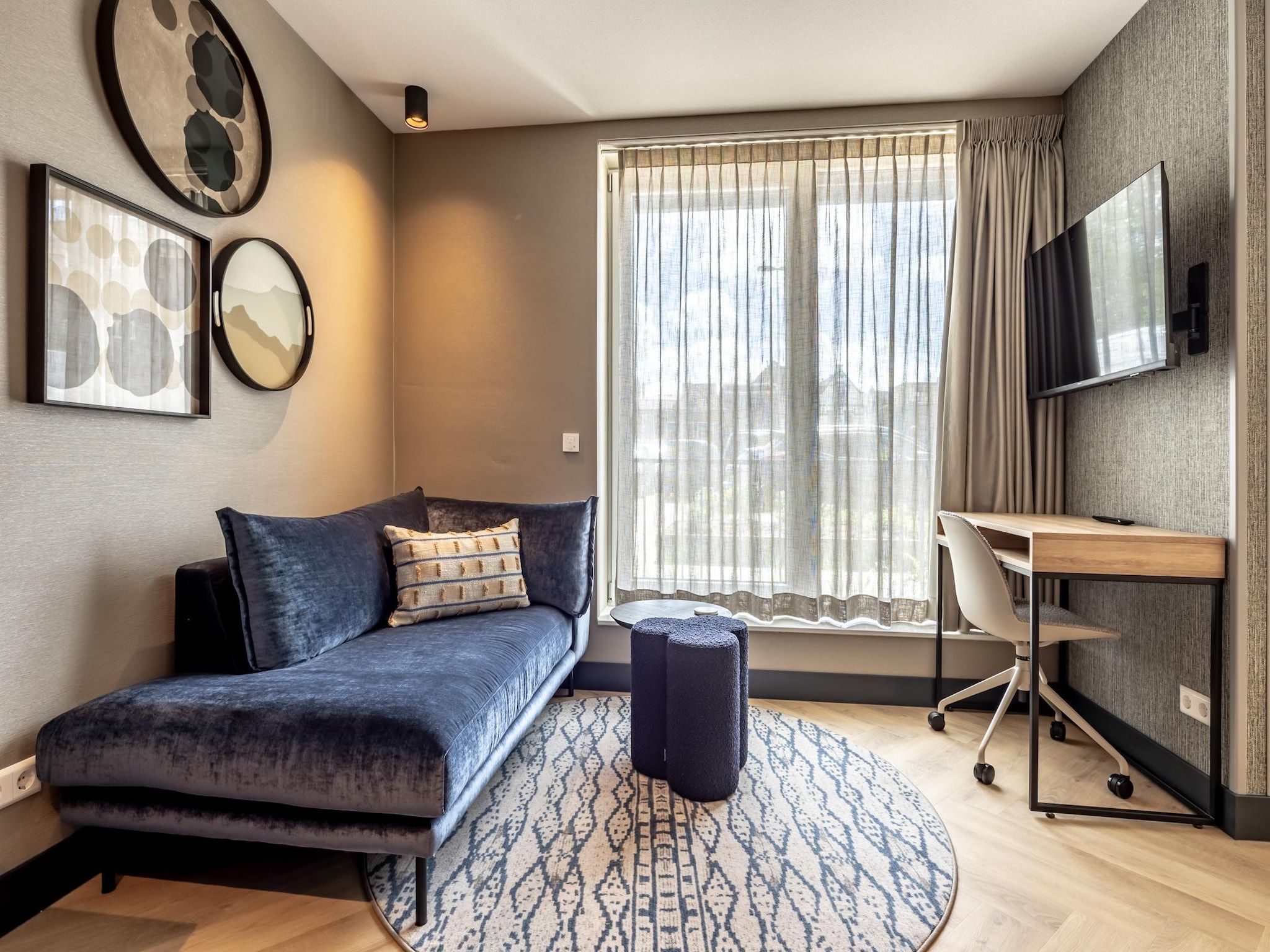 De woonkamer van Delft 1B in Den Haag