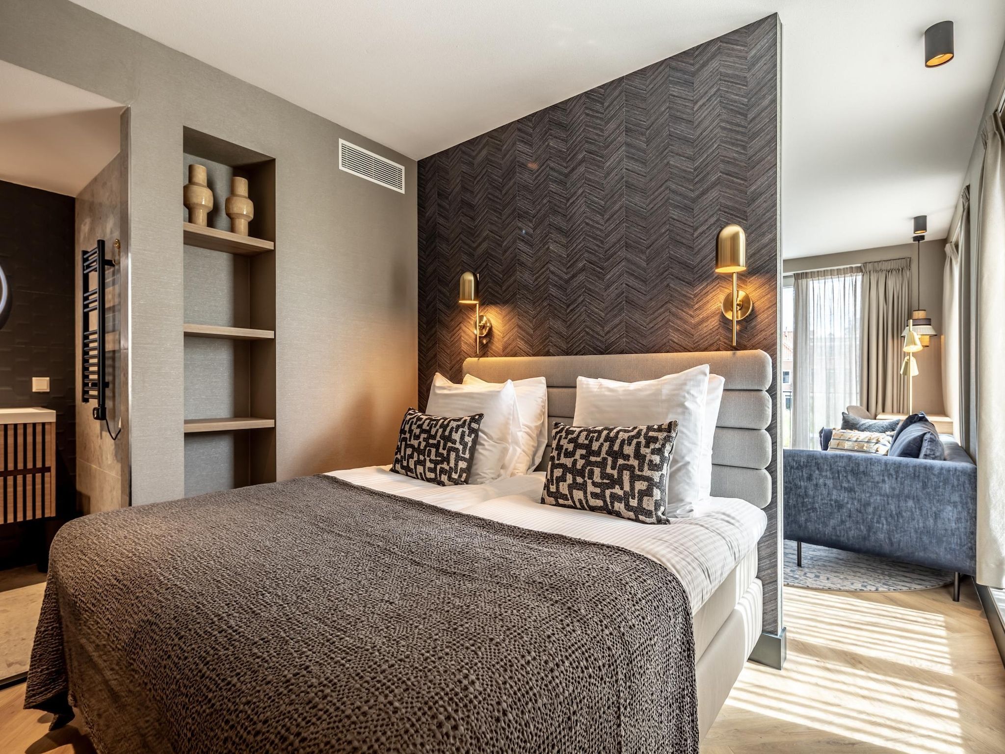 Een slaapkamer van Delft 2A in Den Haag