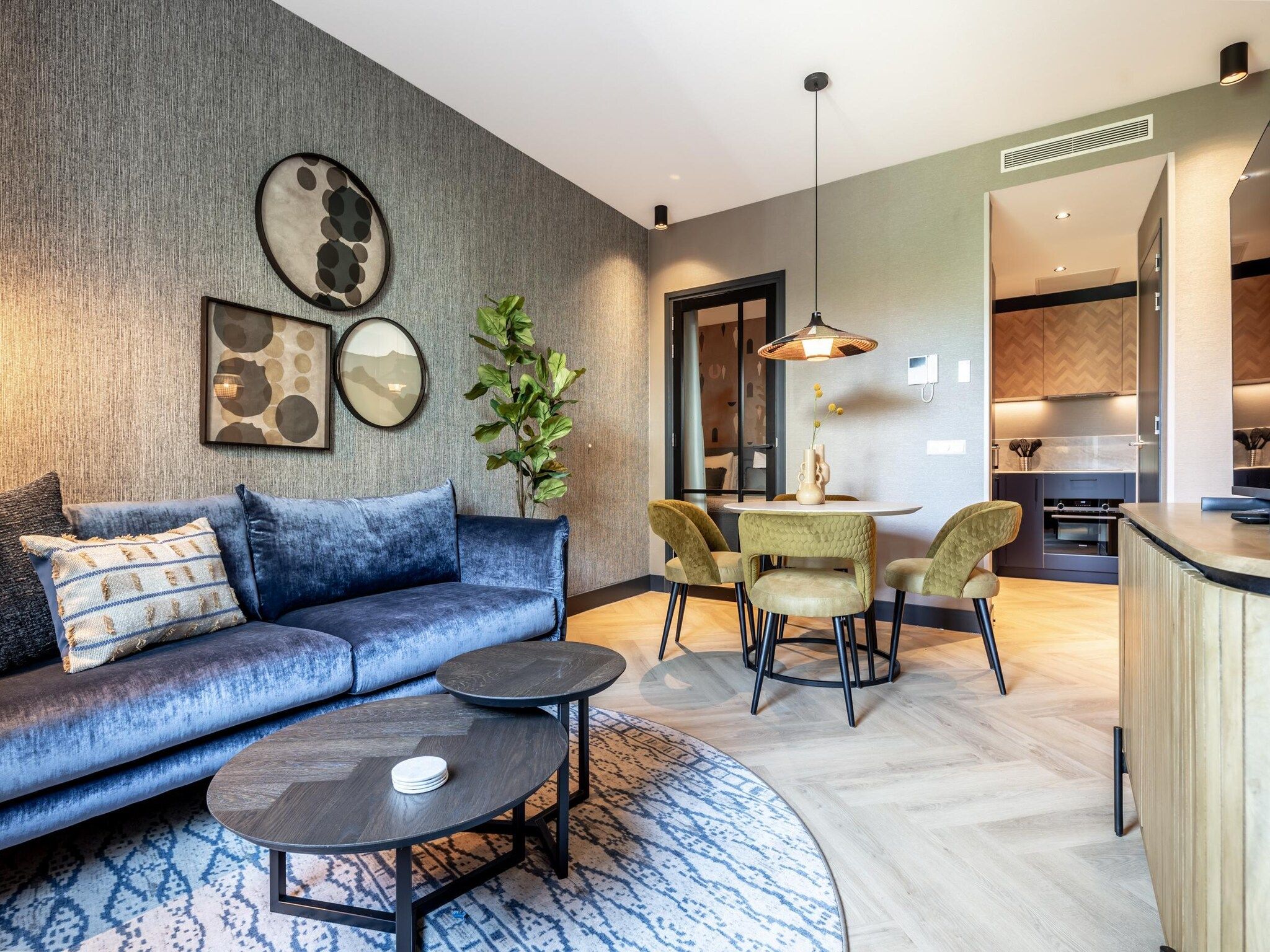 De woonkamer van Delft 4A in Delft