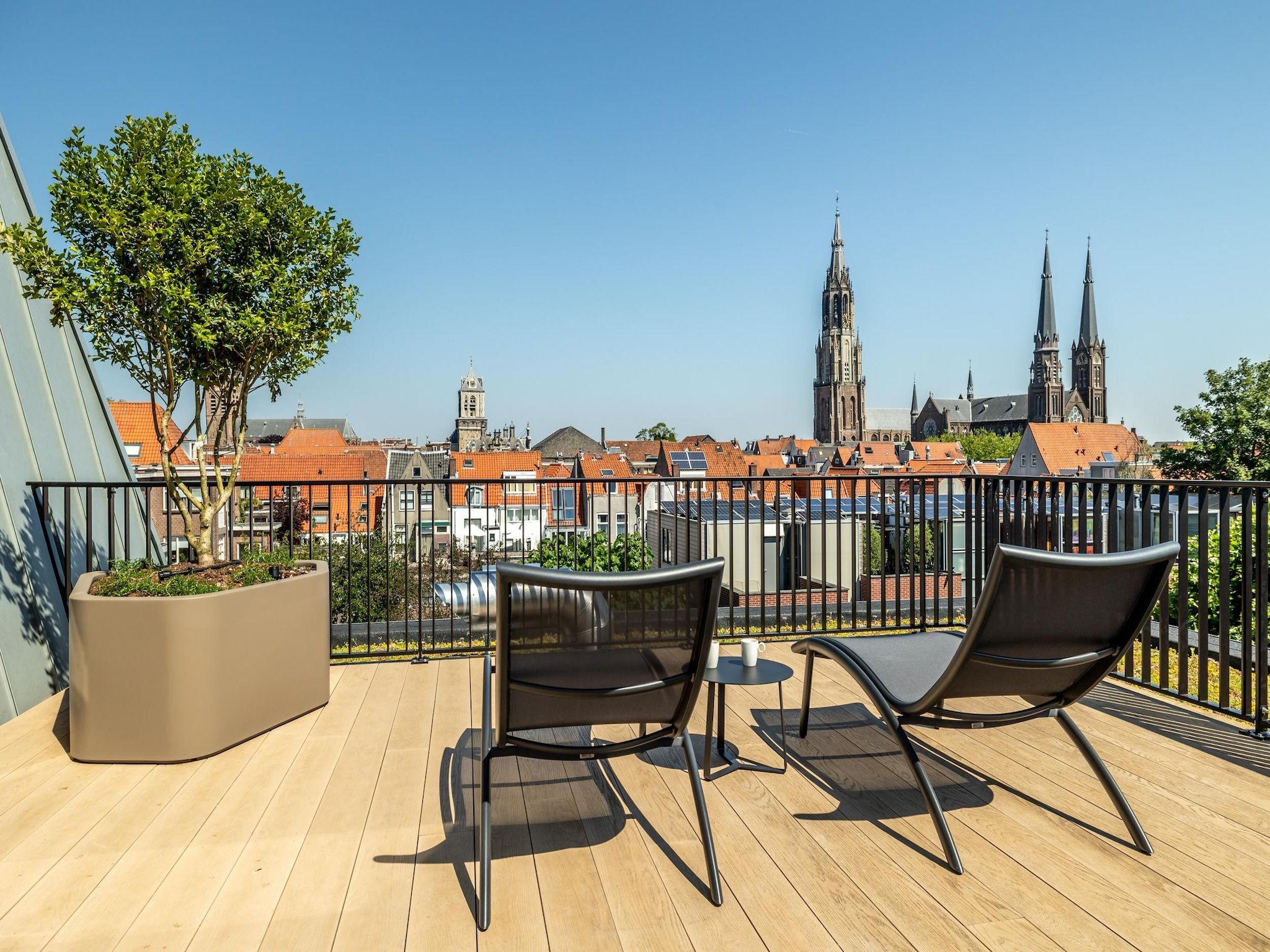 Het terras van Delft 4C in Delft
