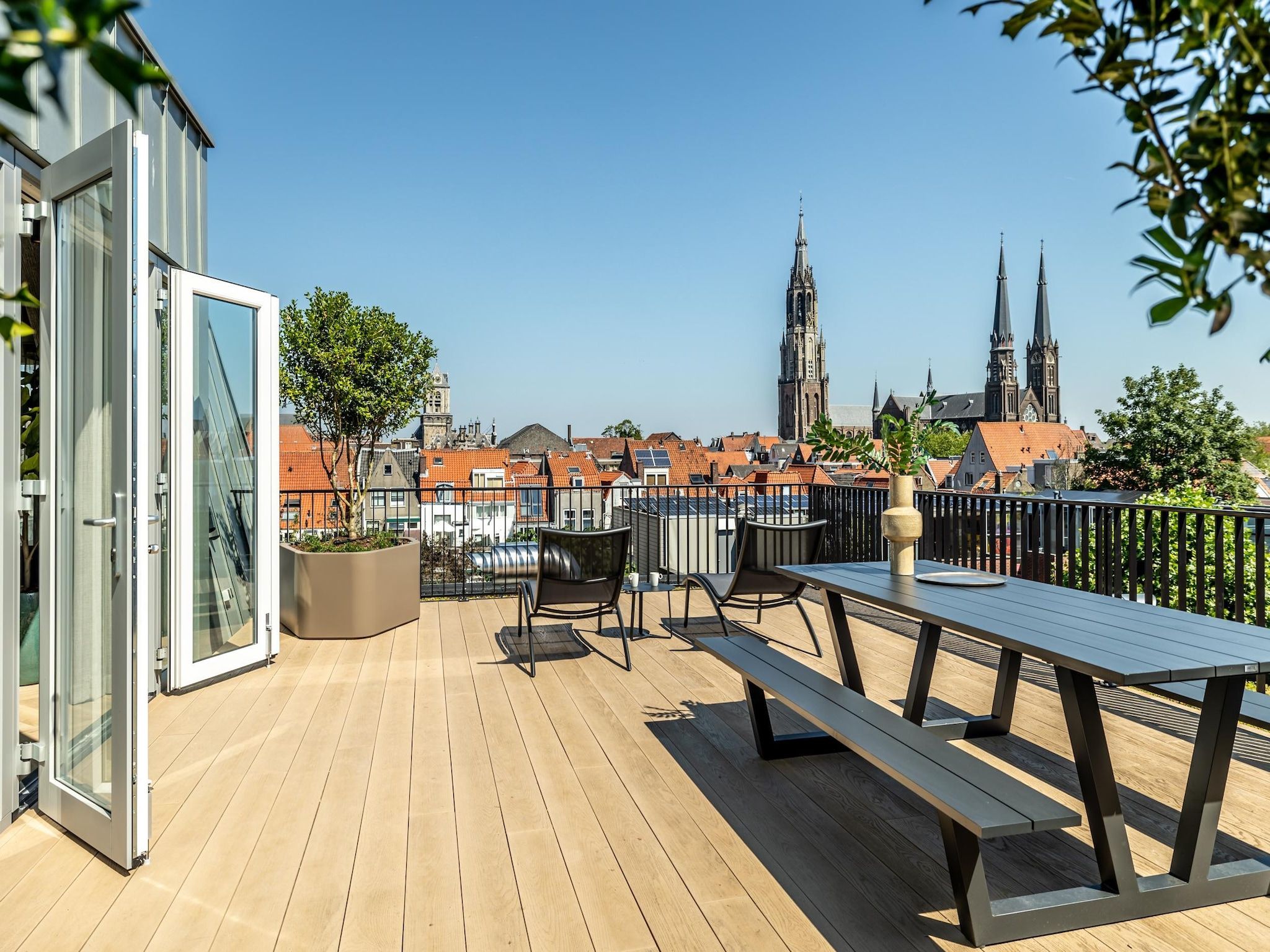 Het terras van Delft 4C in Delft