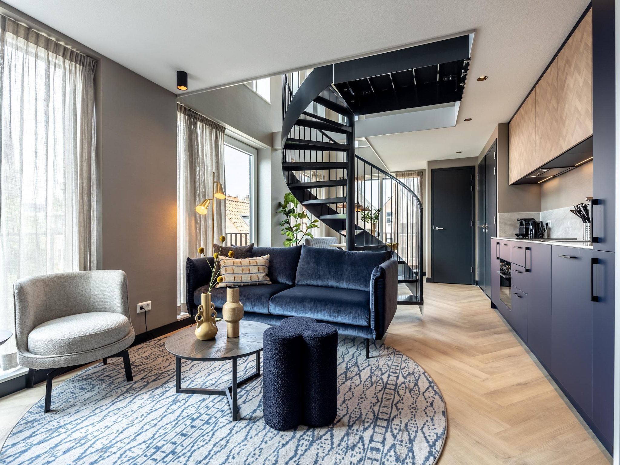 De woonkamer van Delft 5A in Delft