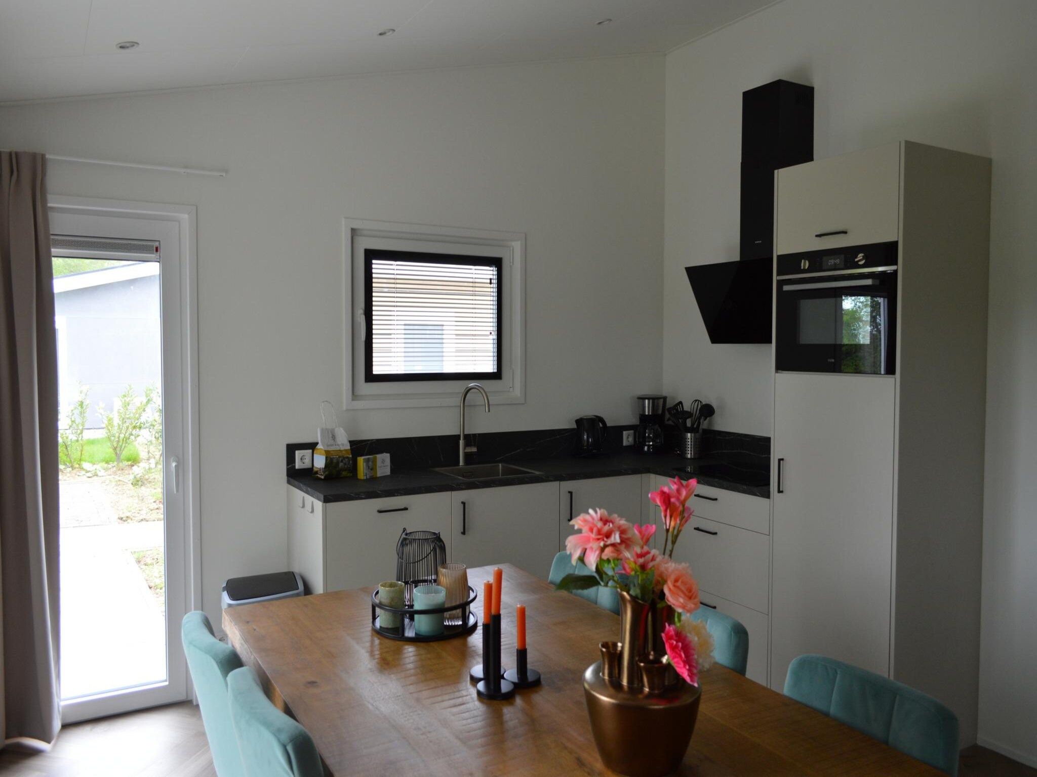 De keuken van Schaelsbergerbosch Eco - Garden House & Sauna in Bemelen