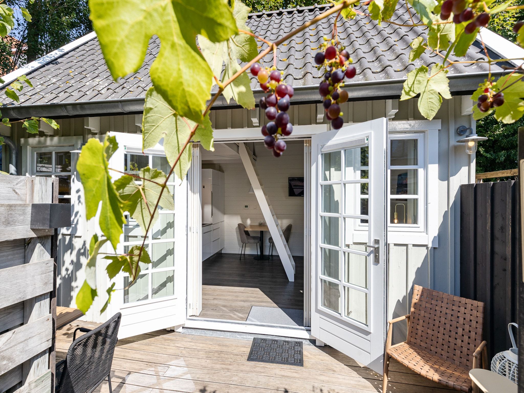 Het terras van Lijsterhofstraat 13 - Knusse vakantiewoning nabij strand en centrum in Domburg