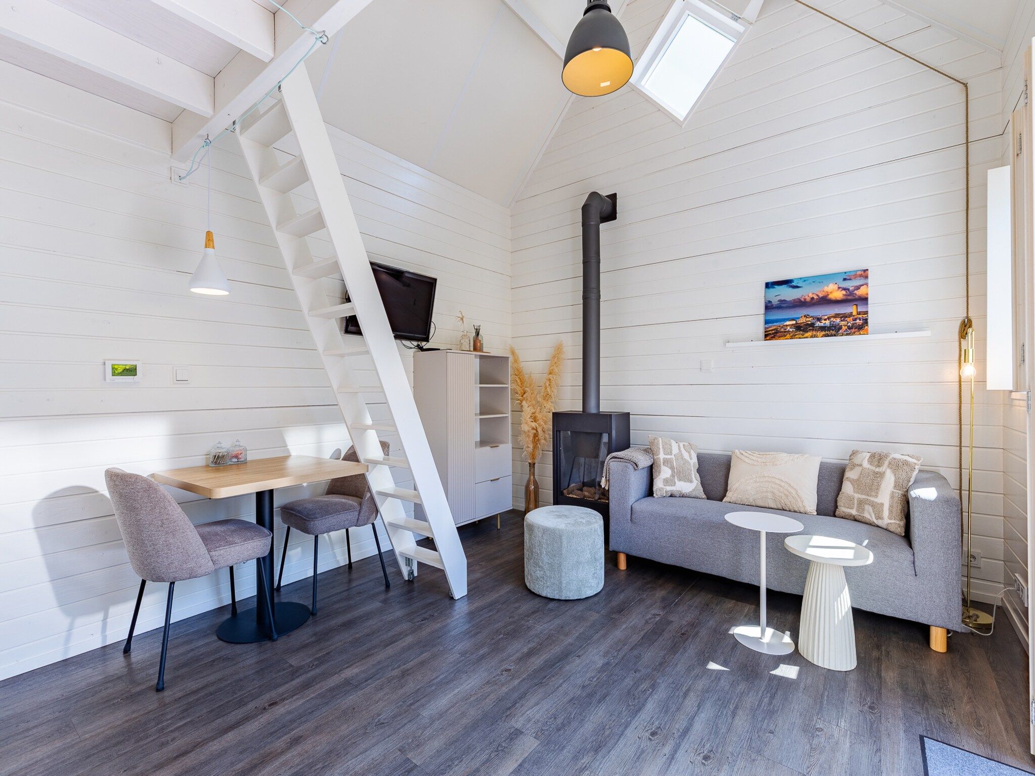 De woonkamer van Lijsterhofstraat 13 - Knusse vakantiewoning nabij strand en centrum in Domburg